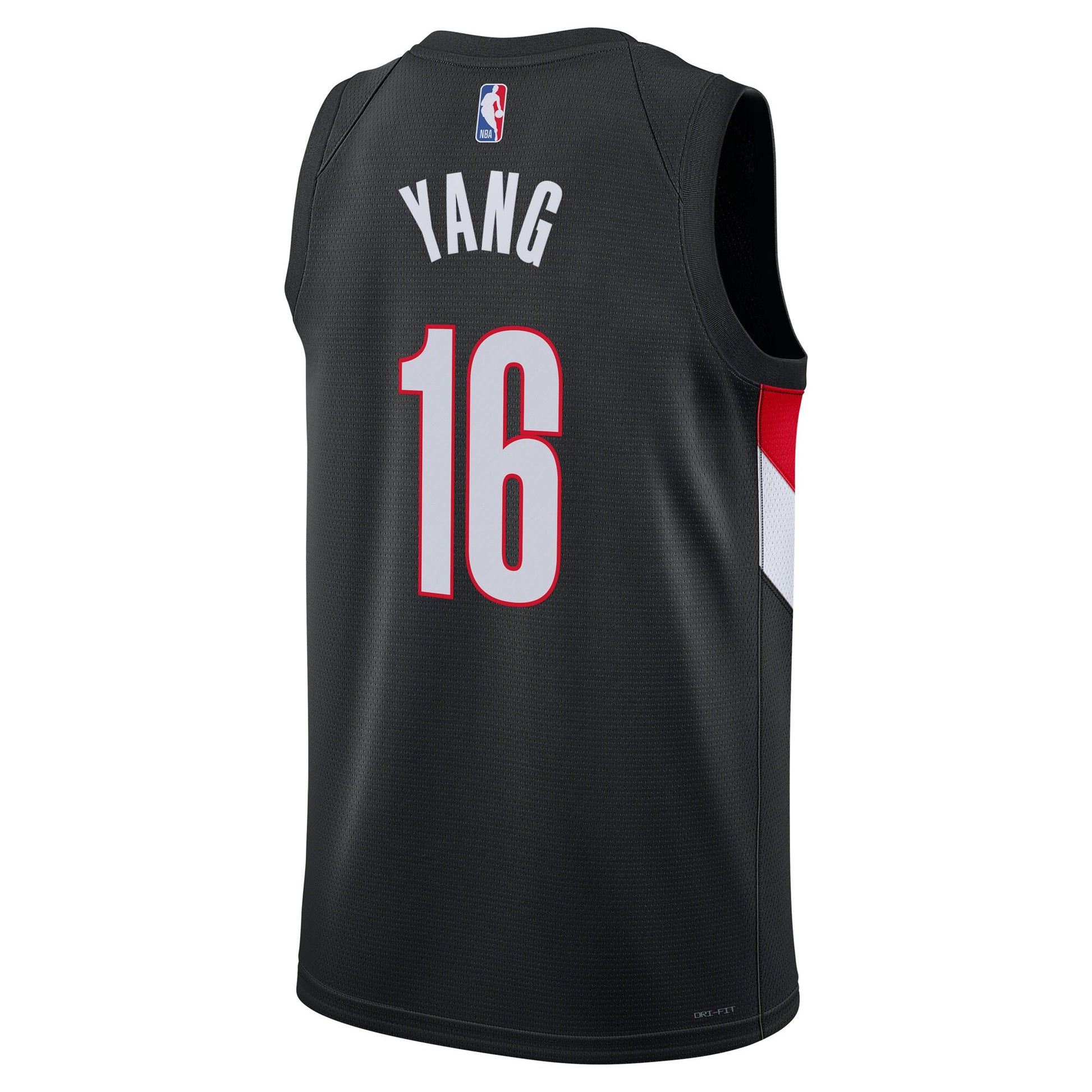 Unisex Portland Trail Blazers Yang Hansen Nike Black Swingman Jersey - Icon Edition