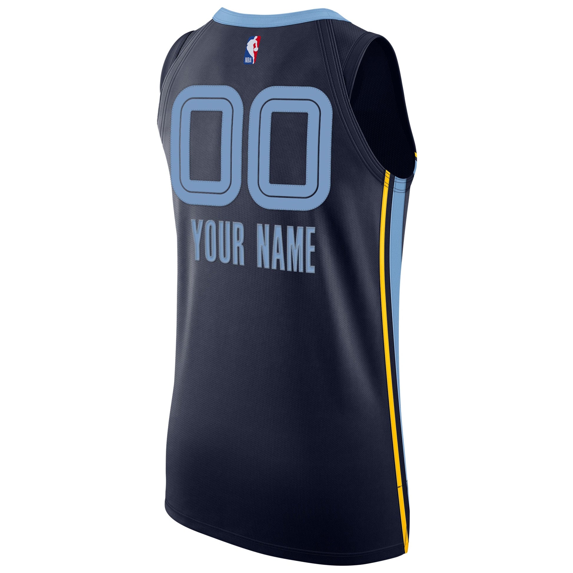 Men's Memphis Grizzlies Nike Navy 2020/21 Authentic Custom Jersey - Icon Edition