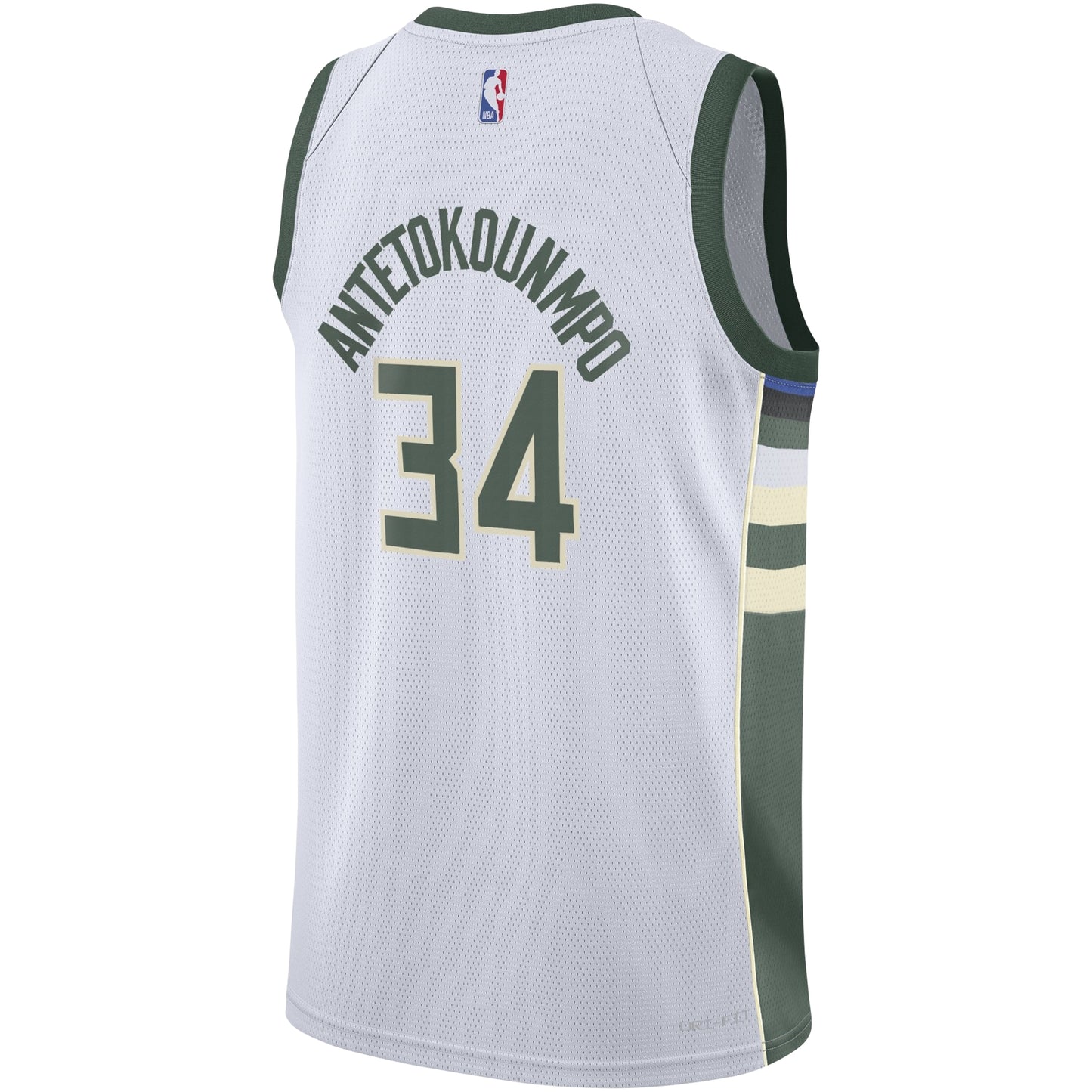 Youth Milwaukee Bucks Giannis Antetokounmpo Nike White Swingman Jersey - Association Edition