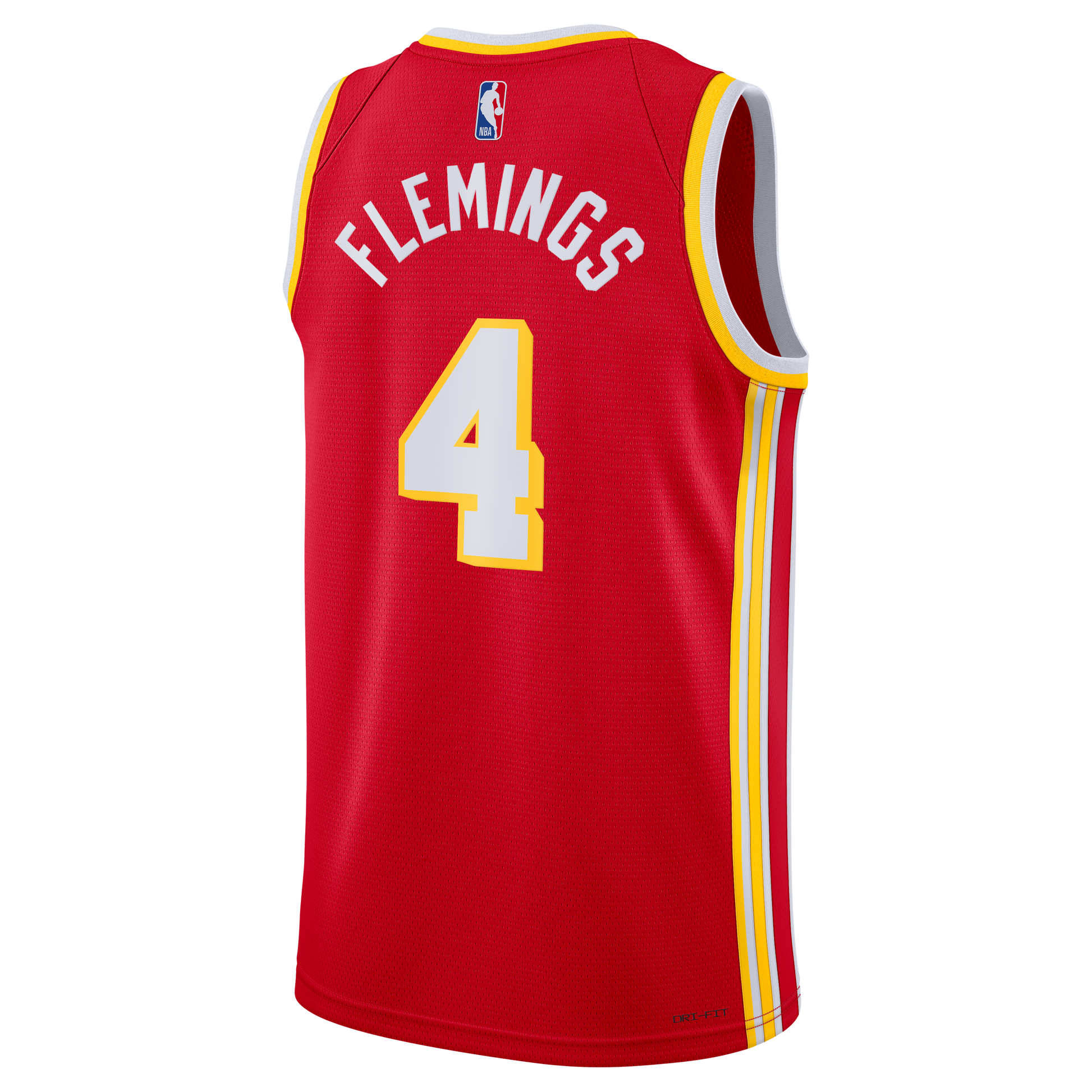 Unisex Atlanta Hawks Kingston Flemings Nike Red Swingman Jersey - Icon Edition