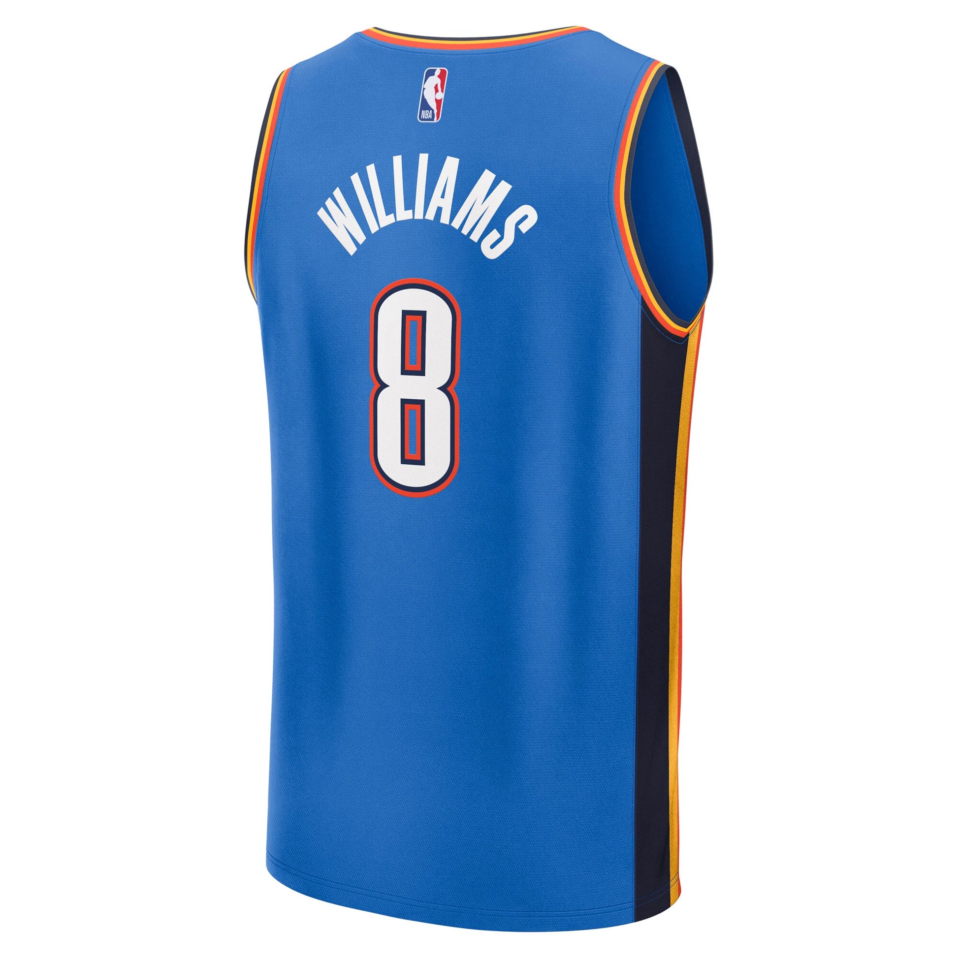 Men's Oklahoma City Thunder Jalen Williams Fanatics Blue Fast Break Replica Player Jersey - Icon Edition