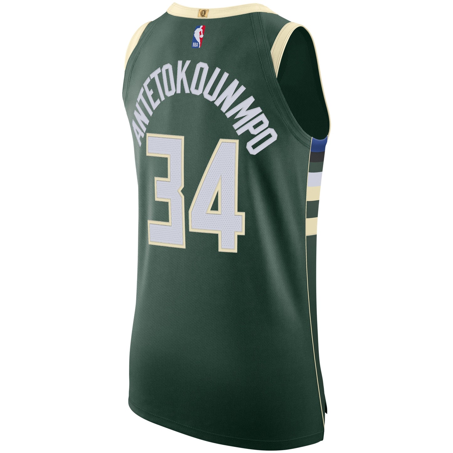 Men's Milwaukee Bucks Giannis Antetokounmpo Nike Hunter Green Authentic Jersey - Icon Edition