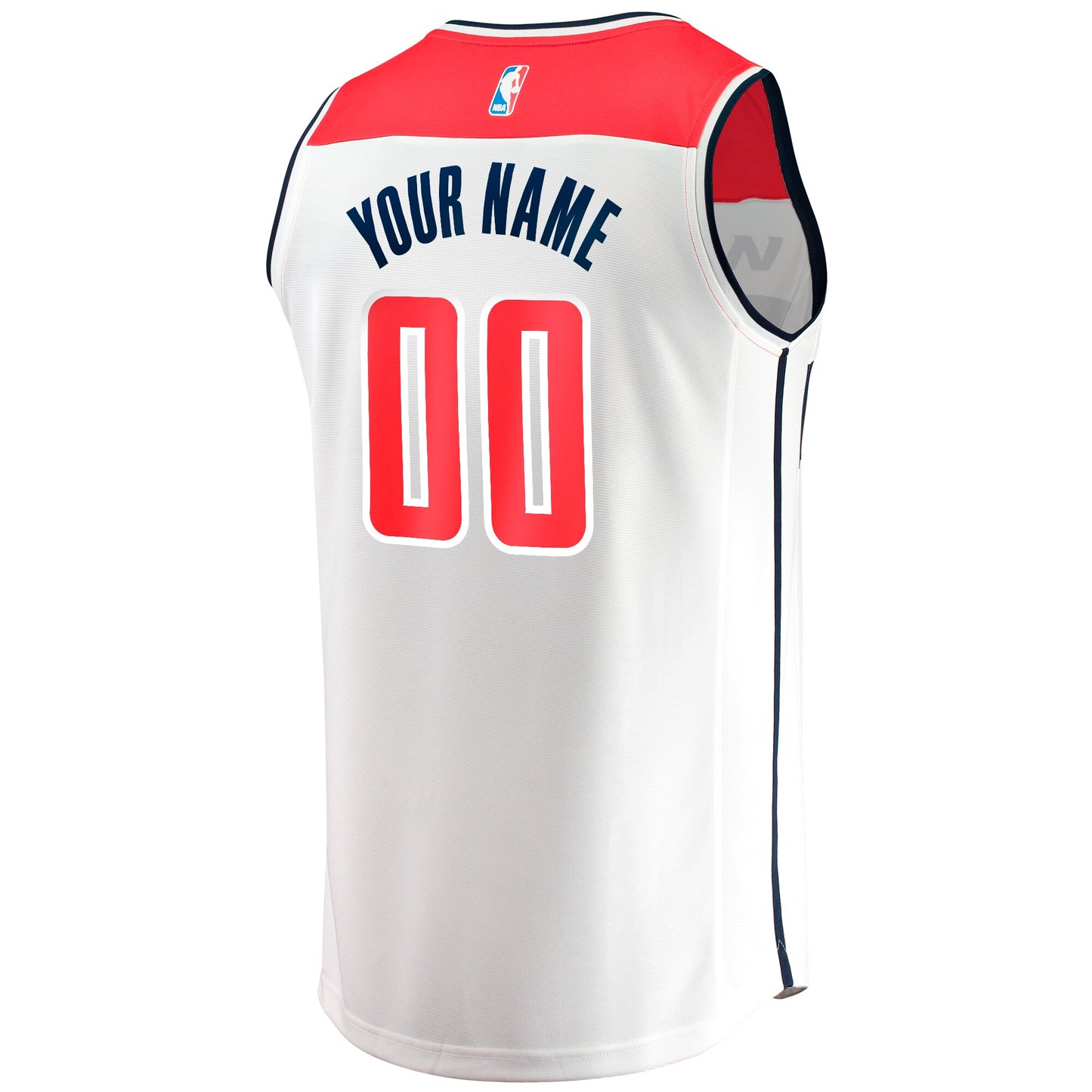 Youth Washington Wizards  Fanatics White Fast Break Replica Custom Jersey - Association Edition