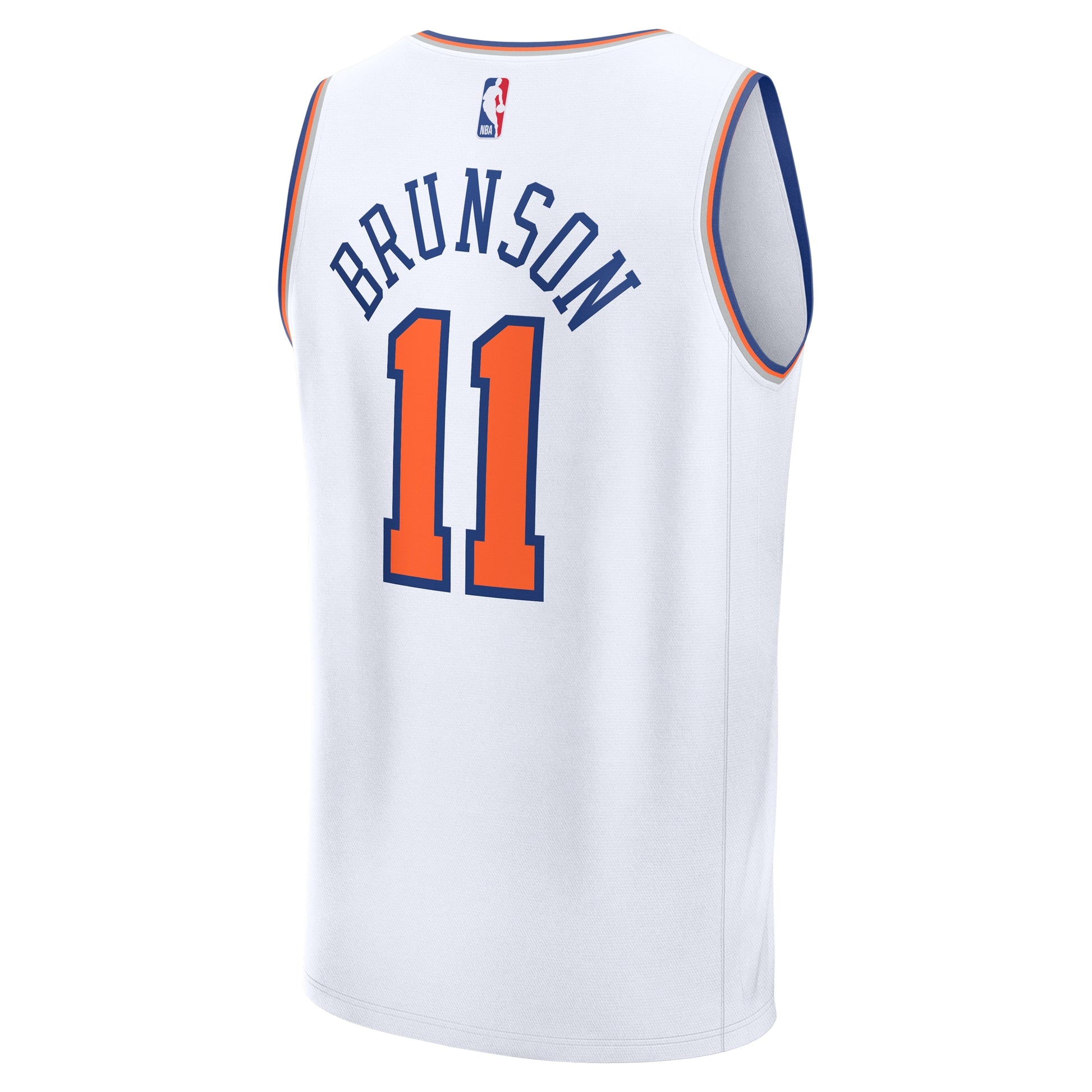Youth New York Knicks Jalen Brunson Fanatics White Fast Break Replica Player Jersey - Association Edition