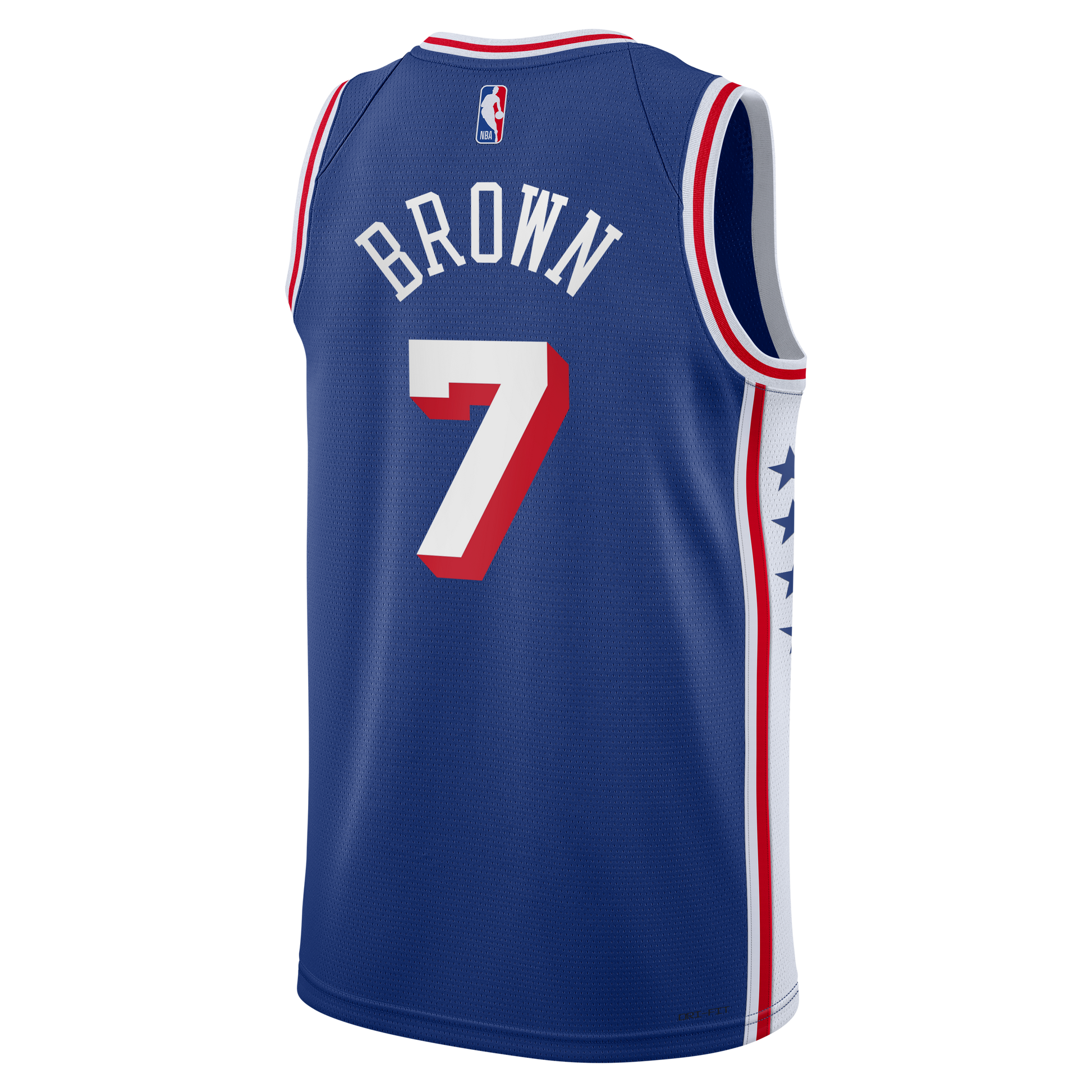 Youth Philadelphia 76ers Jaylen Brown Nike Royal Swingman Jersey - Icon Edition
