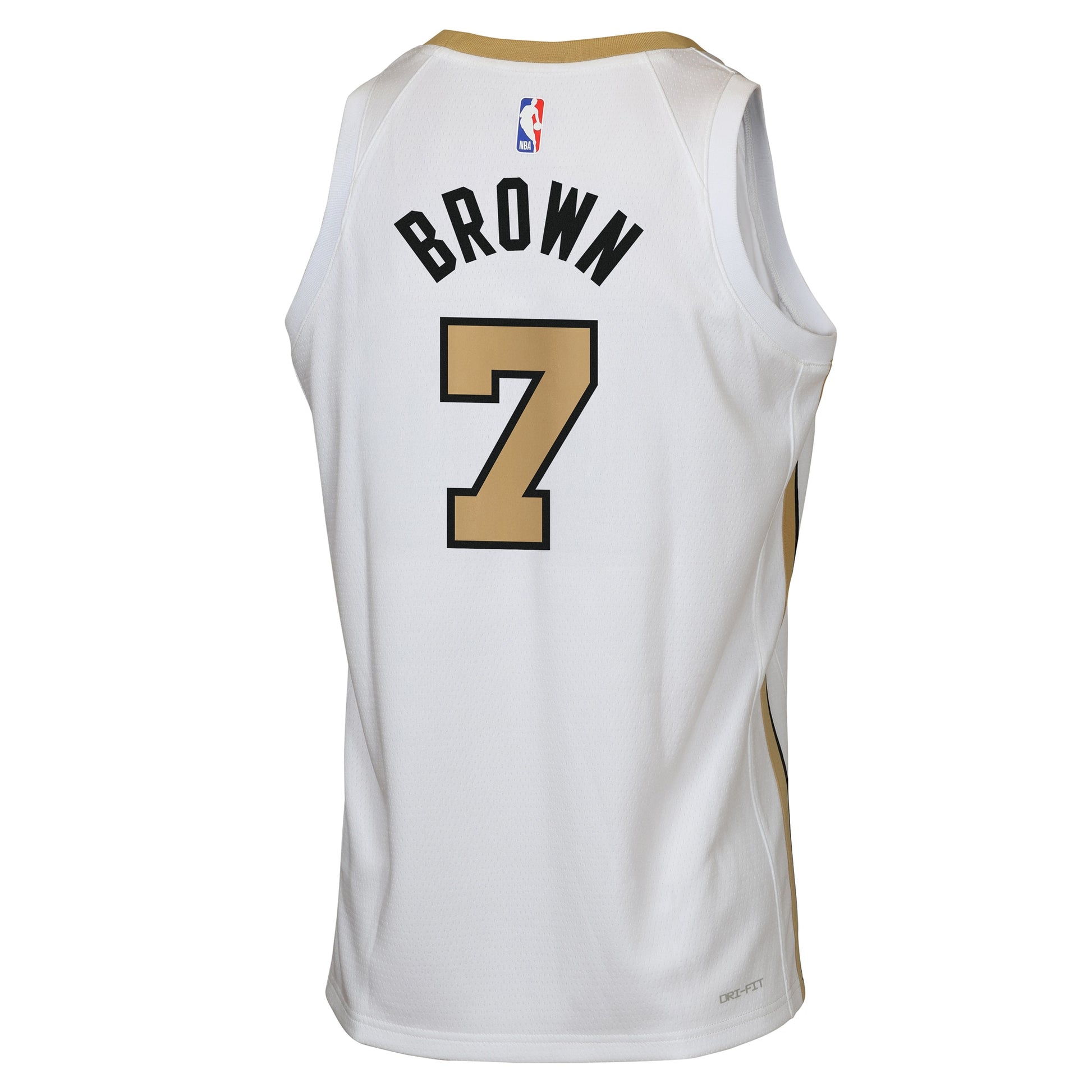 Youth Boston Celtics Jaylen Brown Nike White 2025/26 City Edition Swingman Jersey