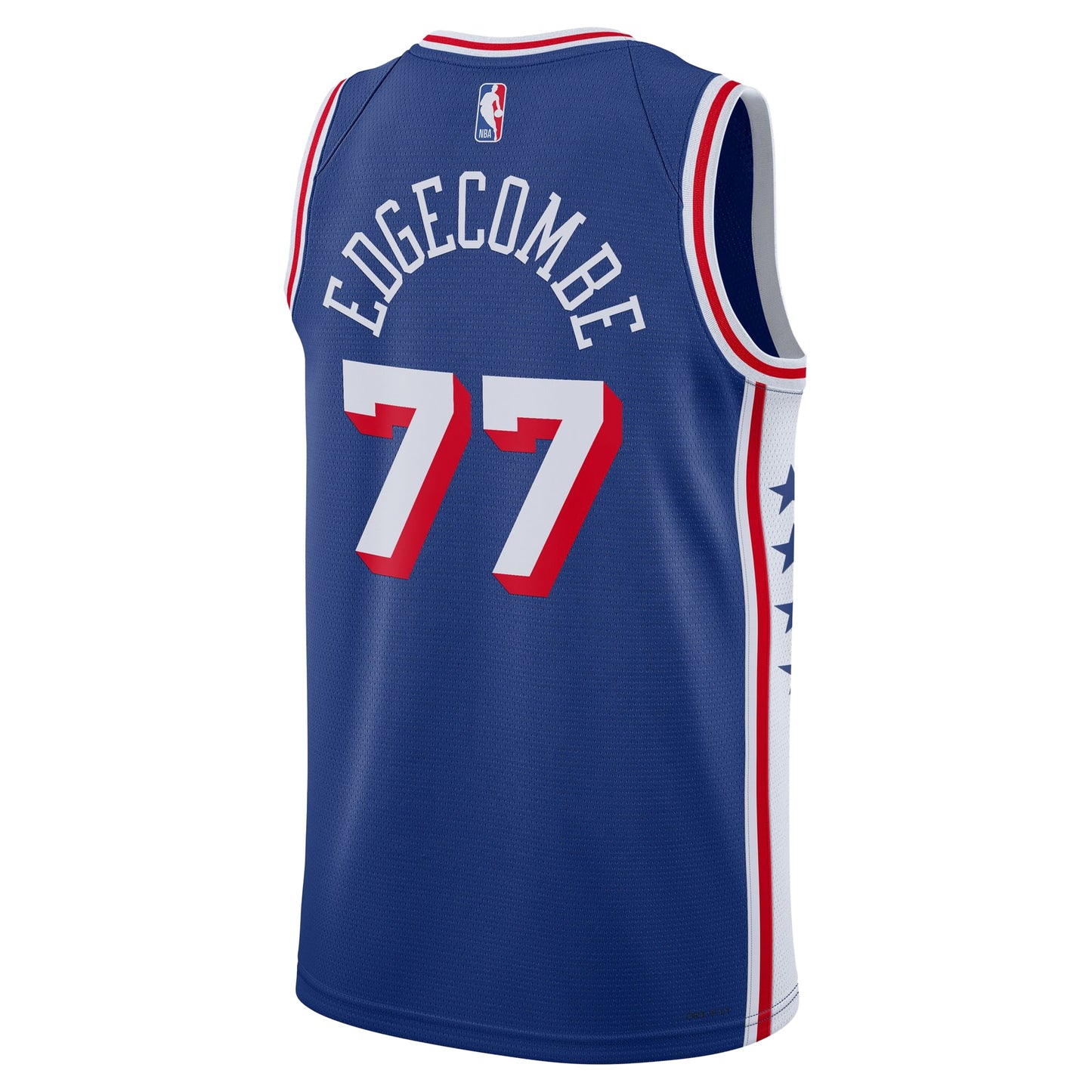 Unisex Philadelphia 76ers VJ Edgecombe Nike Royal Swingman Jersey - Icon Edition