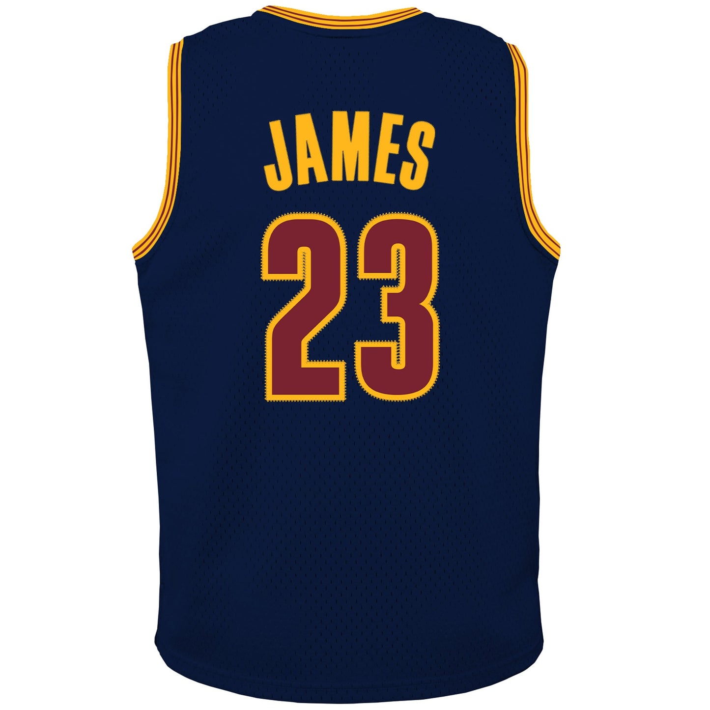 Youth Cleveland Cavaliers LeBron James Mitchell & Ness Navy 2015/16 Hardwood Classics Swingman Jersey