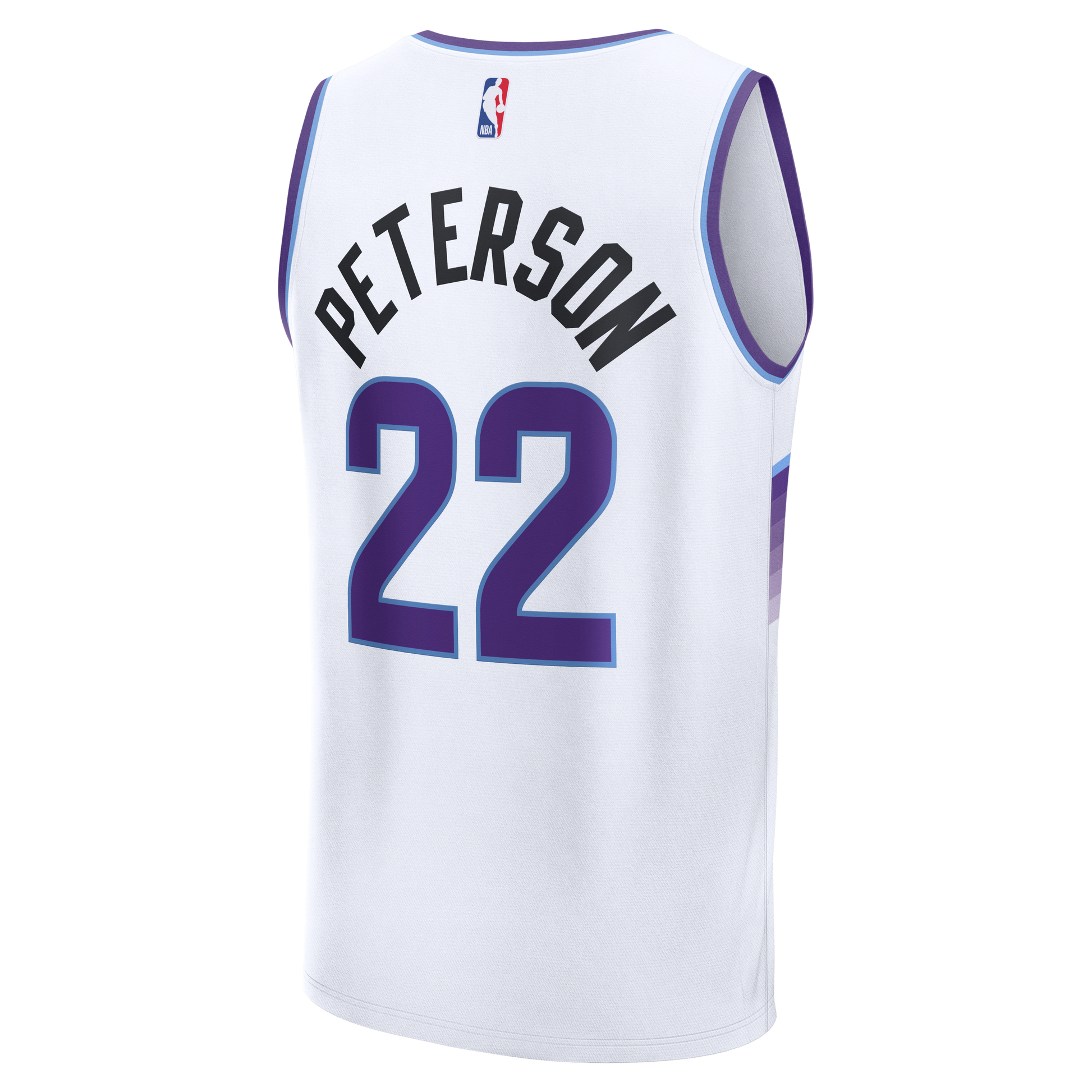 Youth Utah Jazz Darryn Peterson Fanatics White Fast Break Replica Jersey - Association Edition