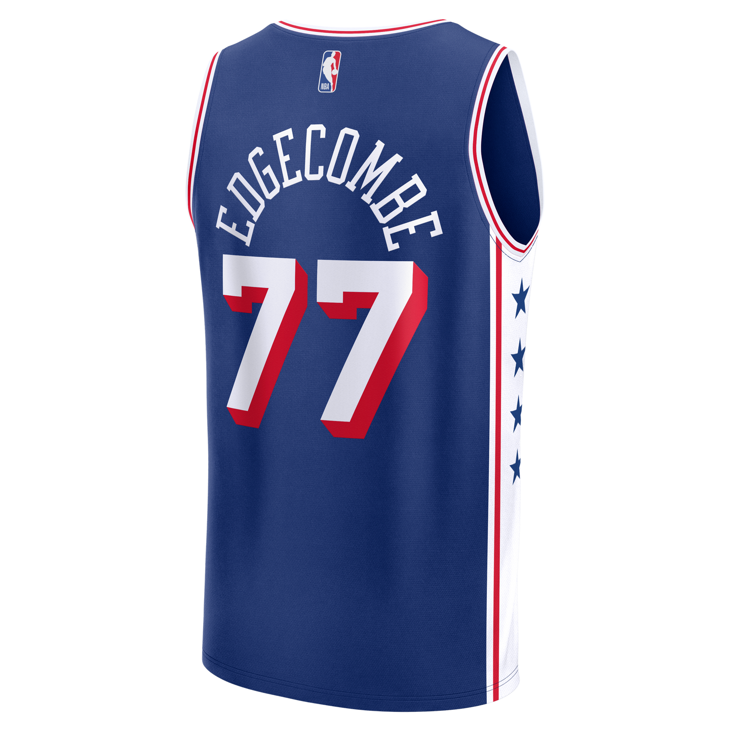Men's Philadelphia 76ers VJ Edgecombe Fanatics Royal Fast Break Jersey - Icon Edition