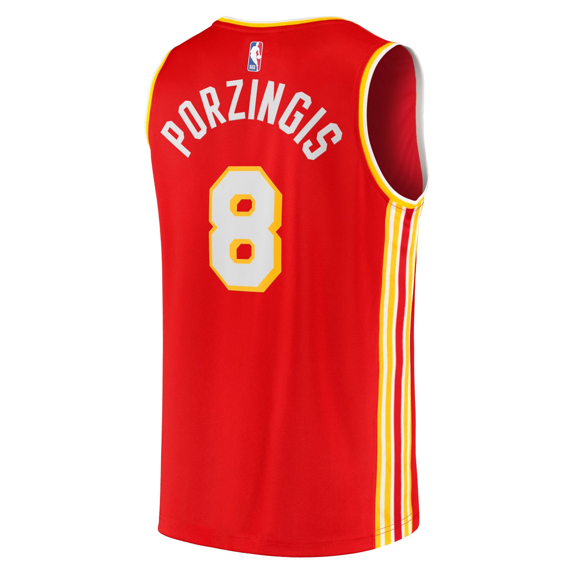 Men's Atlanta Hawks Kristaps Porziņģis Fanatics Red Fast Break Replica Jersey - Icon Edition