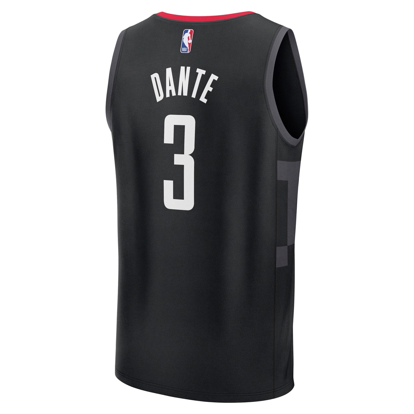 Men's Houston Rockets N'Faly Dante Fanatics Black Fast Break Replica Player Jersey - Statement Edition