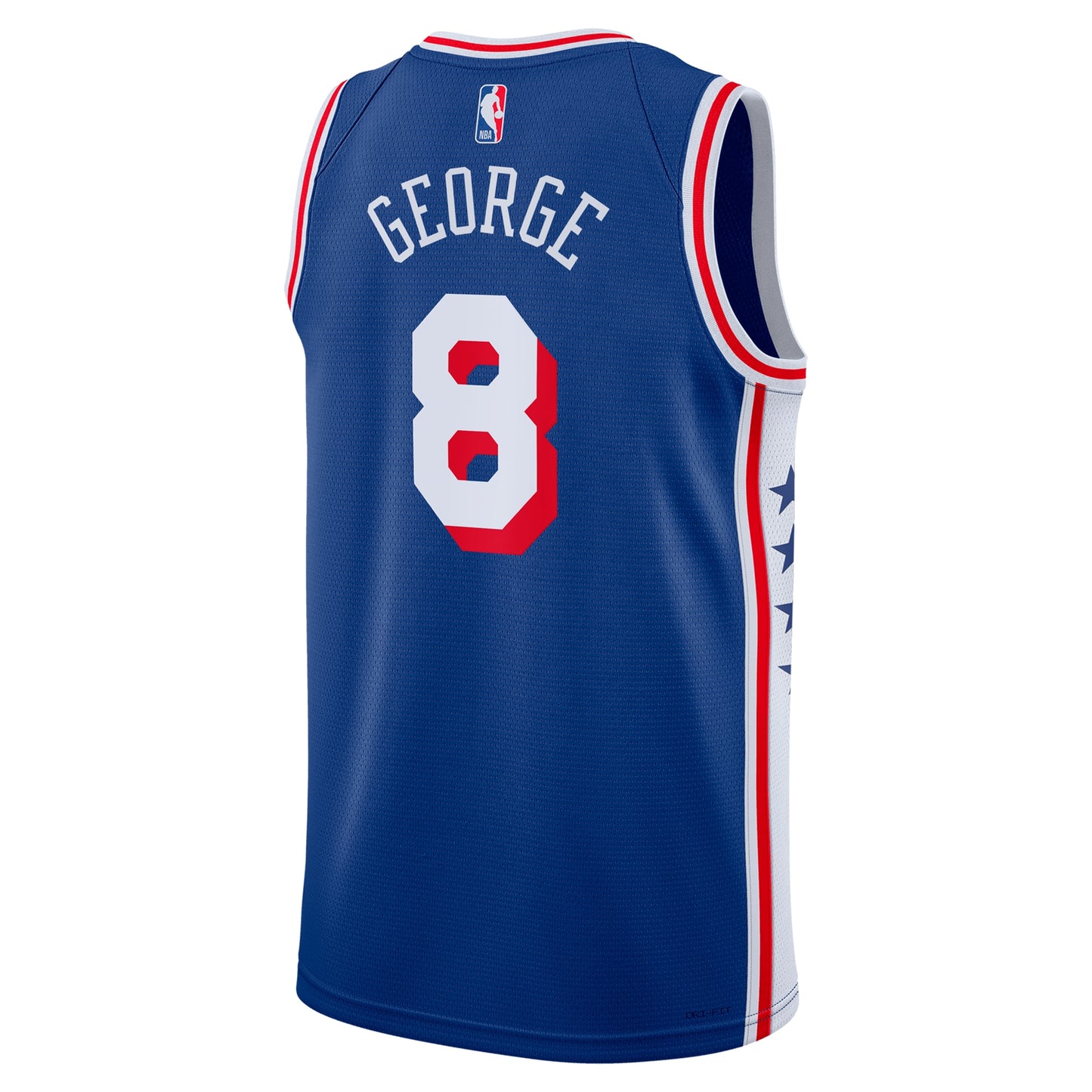 Unisex Philadelphia 76ers Paul George Nike Royal 2024 Offseason Addition Nike Swingman Jersey