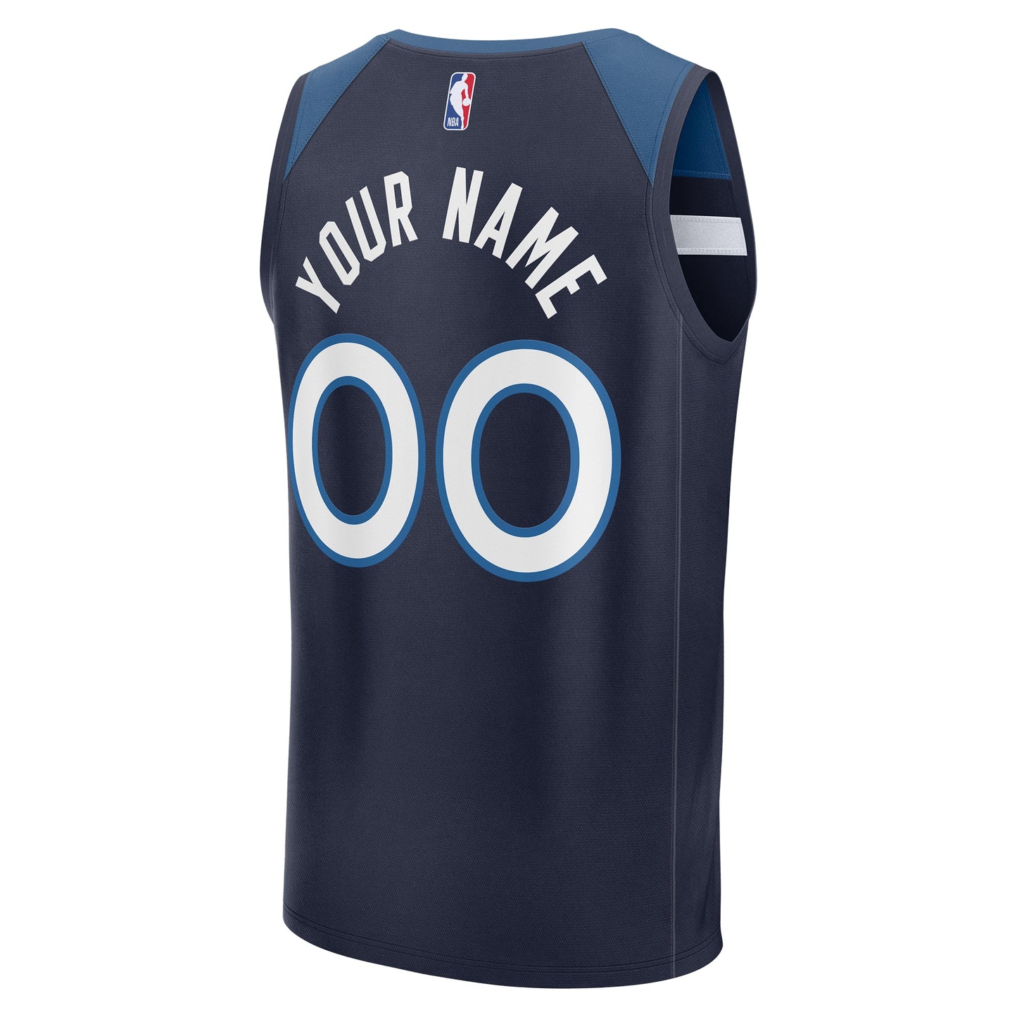 Youth Minnesota Timberwolves  Fanatics Navy Fast Break Custom Jersey - Icon Edition