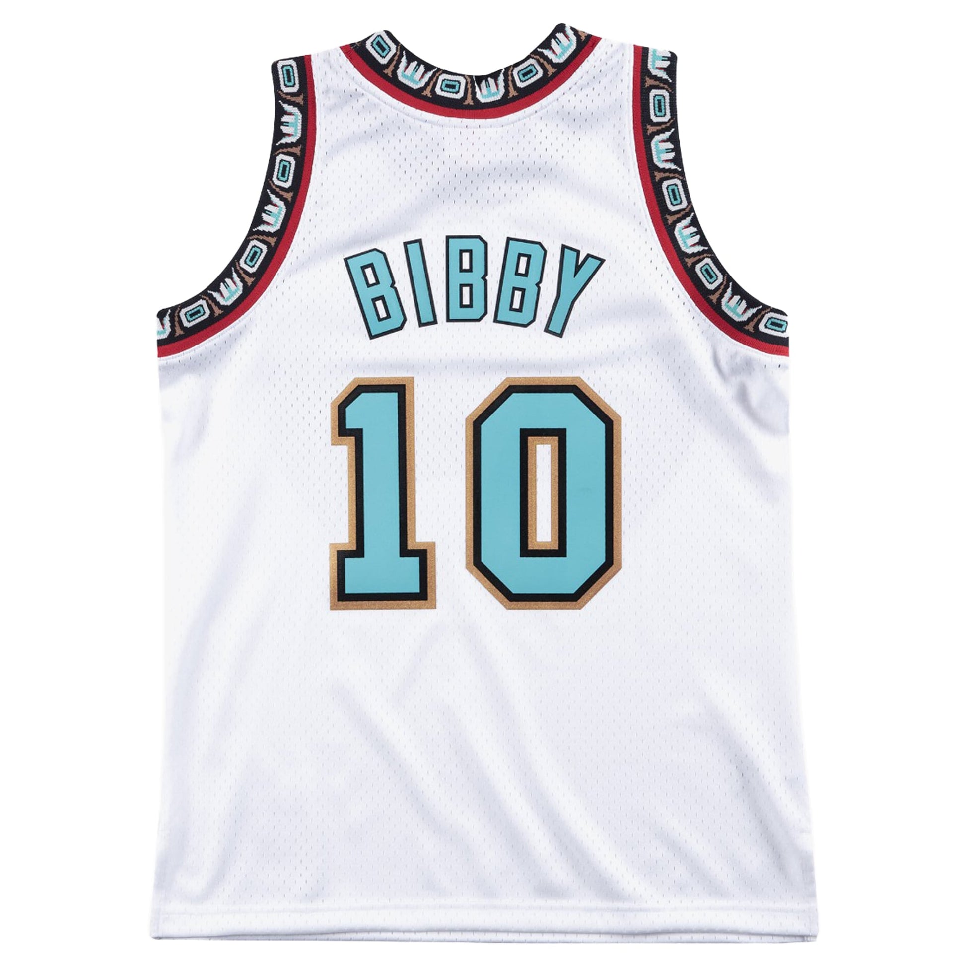 Men's Vancouver Grizzlies Mike Bibby Mitchell & Ness White 1998/99 Hardwood Classics Swingman Jersey