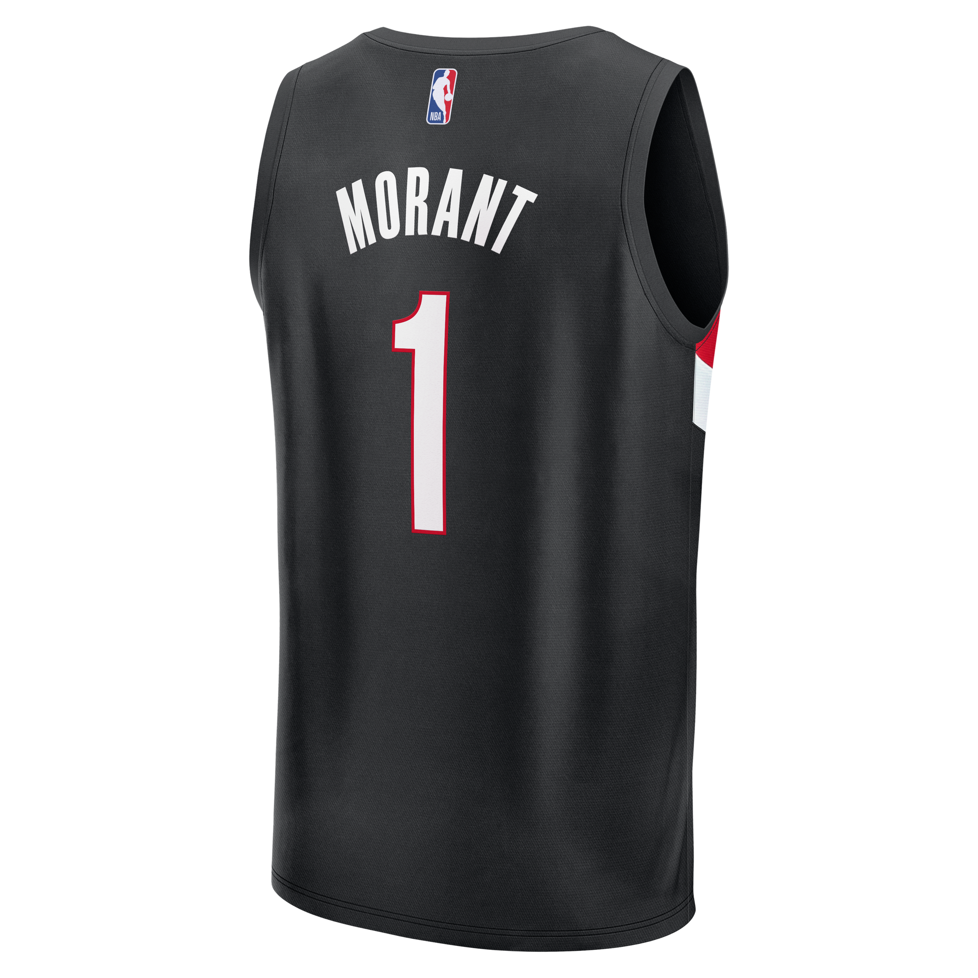 Men's Portland Trail Blazers Ja Morant Fanatics Black Fast Break Jersey - Icon Edition