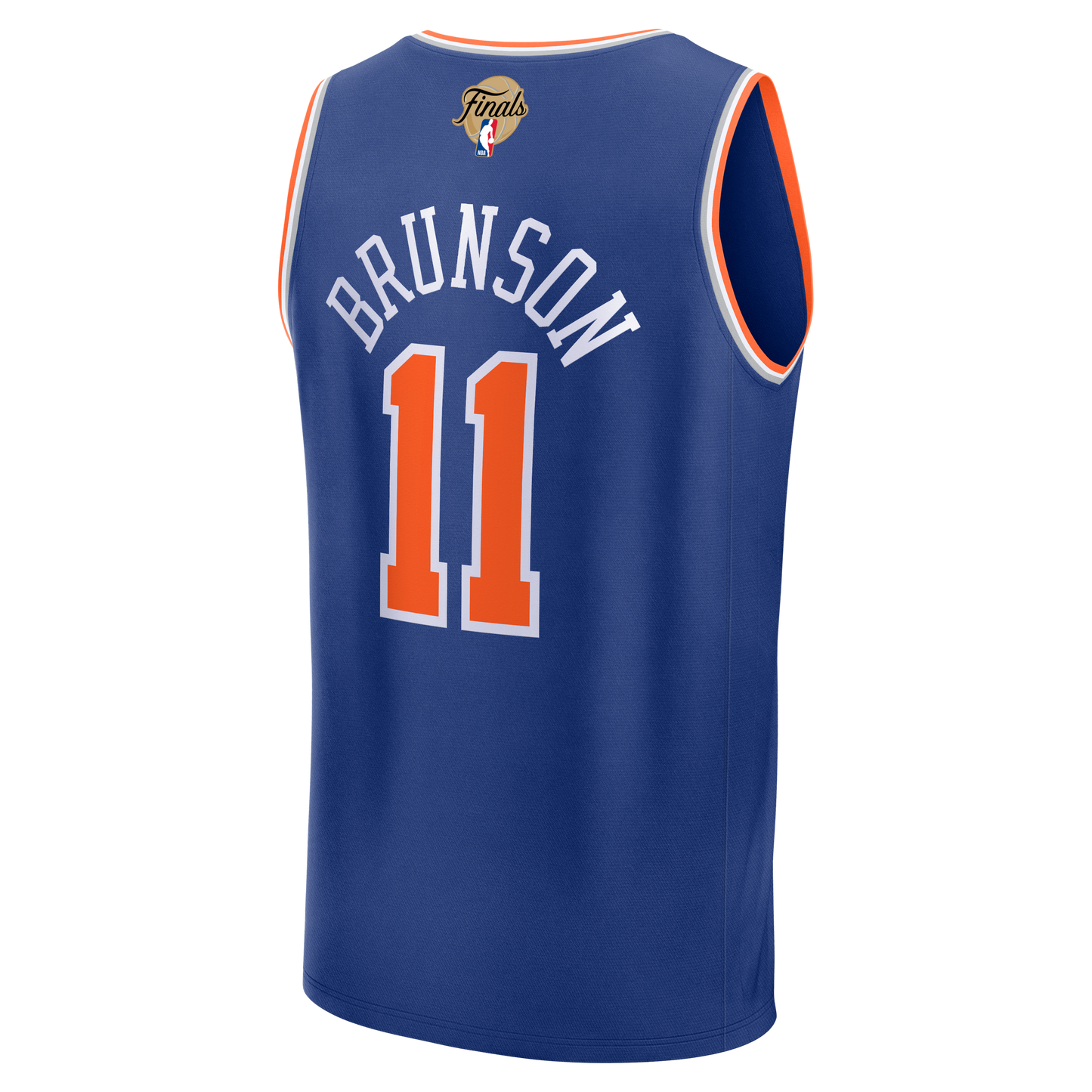 Youth New York Knicks Jalen Brunson Fanatics Blue 2026 NBA Finals Patch Fast Break Jersey - Icon Edition