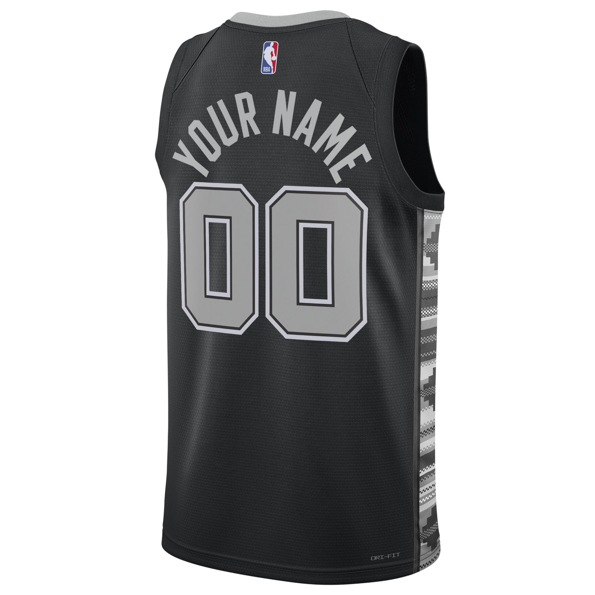 Unisex San Antonio Spurs Jordan Brand Black 2022/23 Swingman Custom Jersey - Statement Edition