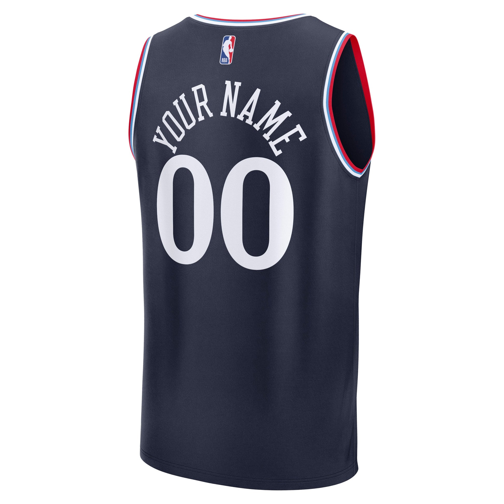 Men's LA Clippers Fanatics Navy Fast Break Custom Jersey - Icon Edition