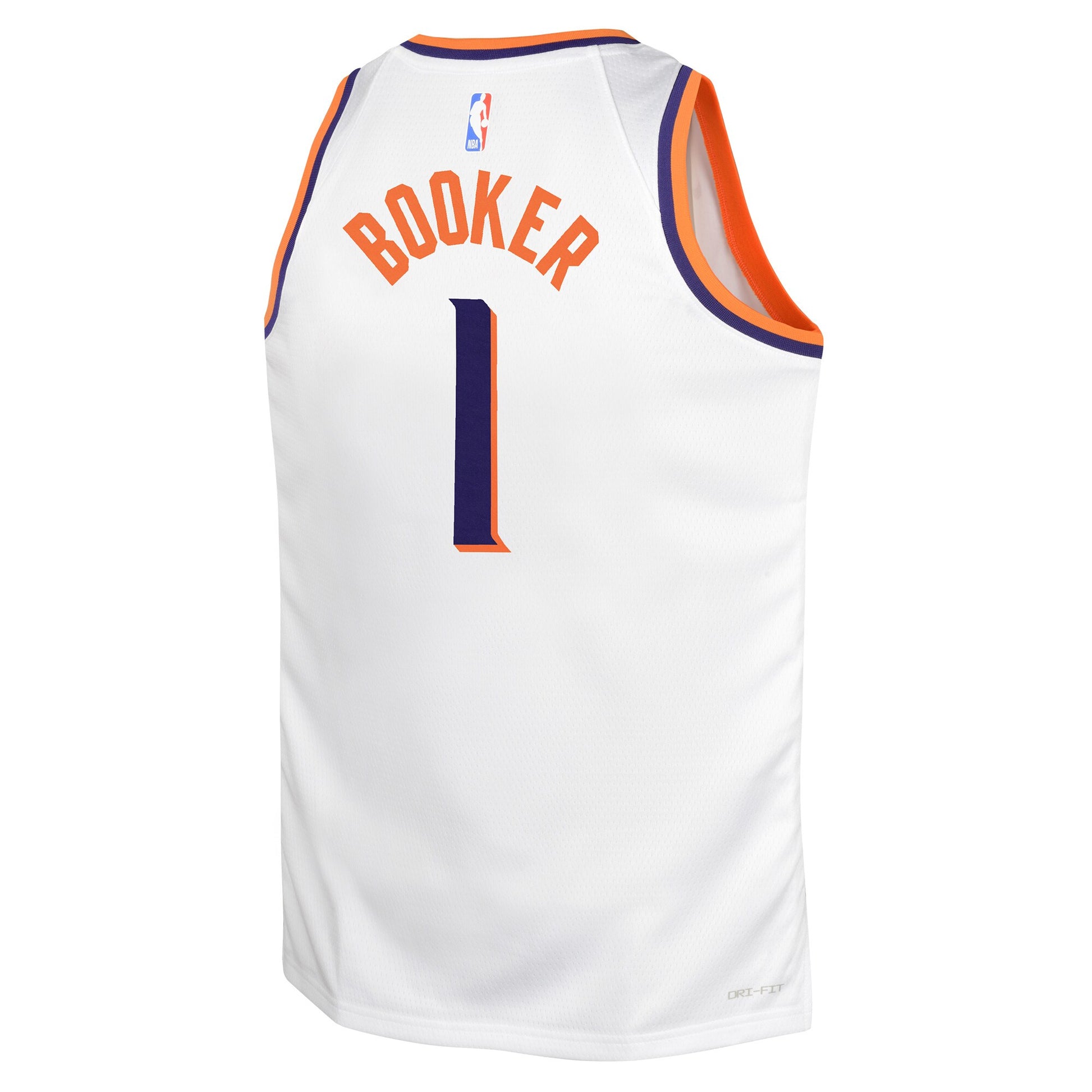 Youth Phoenix Suns Devin Booker Nike White Swingman Jersey - Association Edition