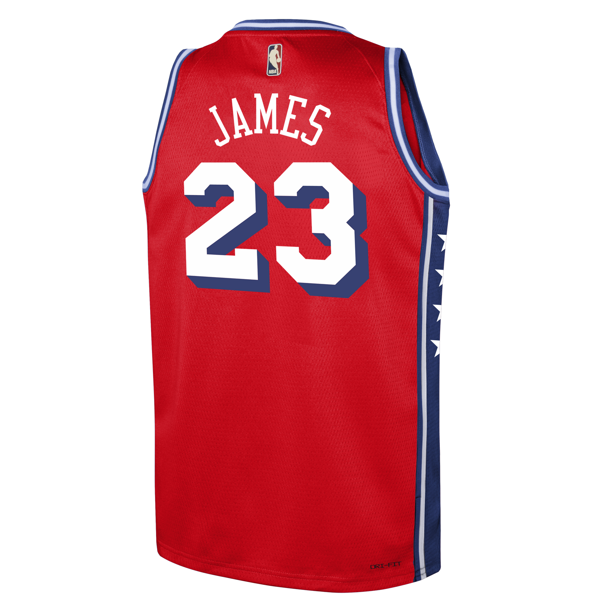 Youth Philadelphia 76ers LeBron James Jordan Brand Red Swingman Jersey - Statement Edition