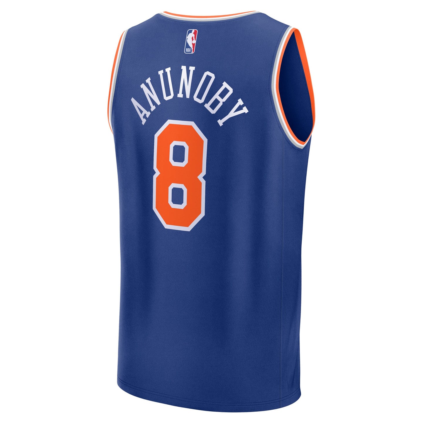 Youth New York Knicks OG Anunoby Fanatics Blue Fast Break Replica Player Jersey - Icon Edition