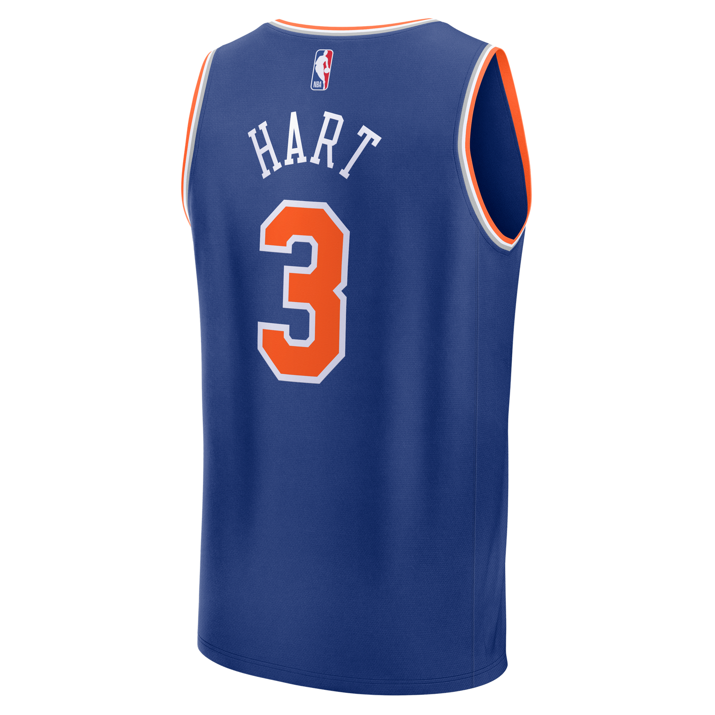 Men's New York Knicks Josh Hart Fanatics Blue Fast Break Jersey - Icon Edition