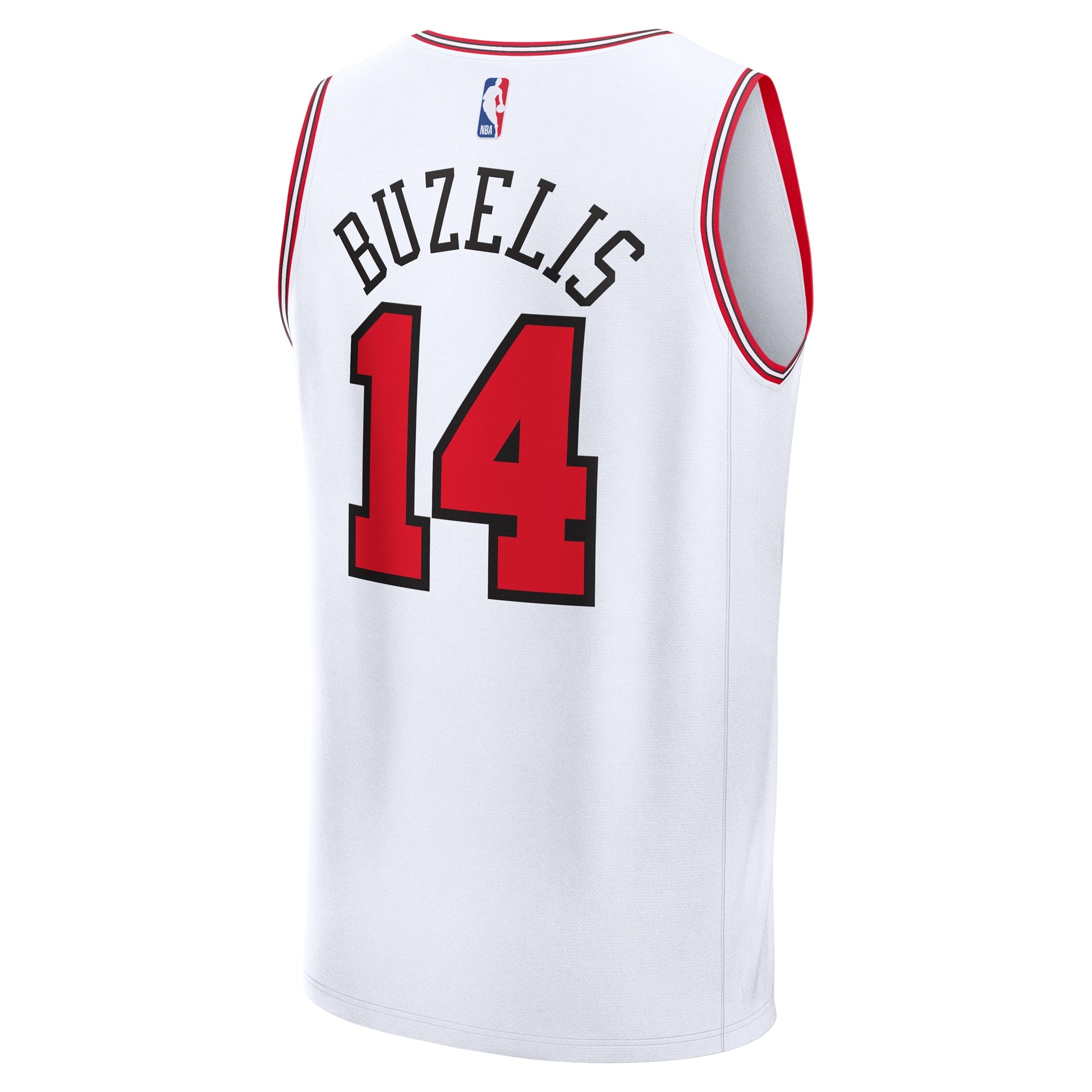 Youth Chicago Bulls Matas Buzelis Fanatics White Fast Break Replica Player Jersey - Association Edition