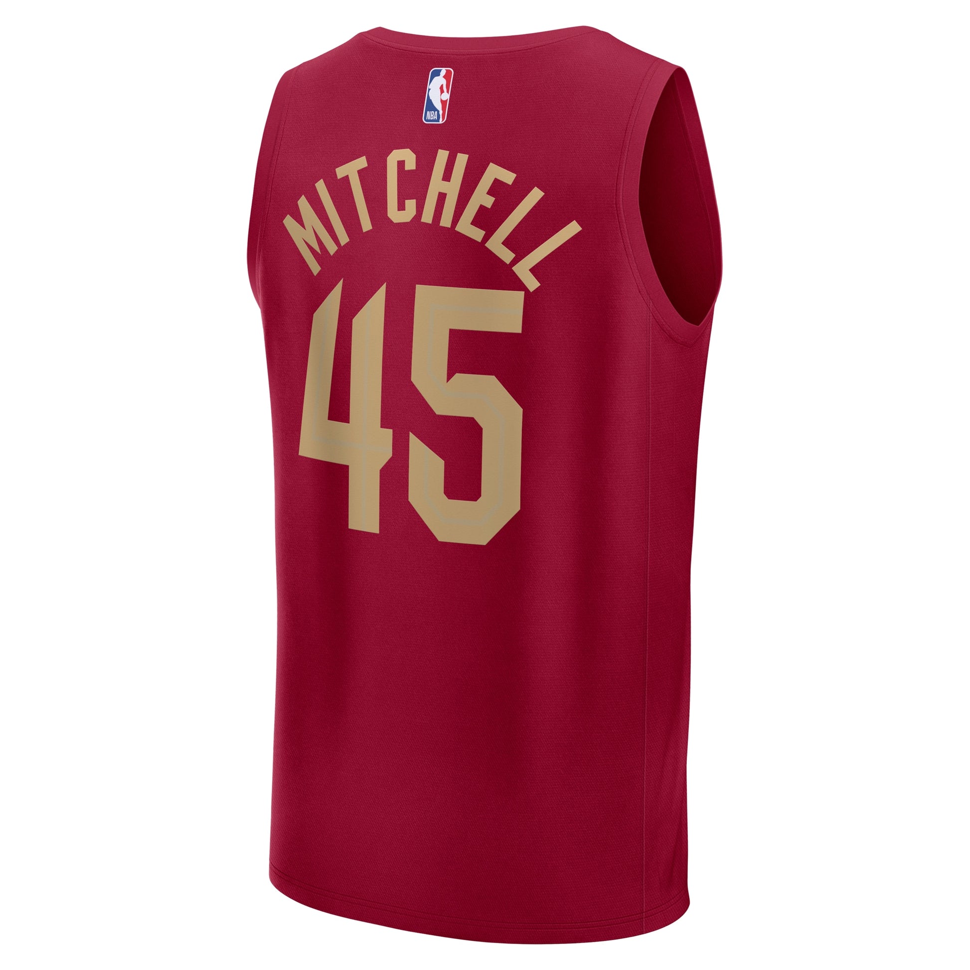 Youth Cleveland Cavaliers Donovan Mitchell Fanatics Wine Fast Break Player Jersey - Icon Edition