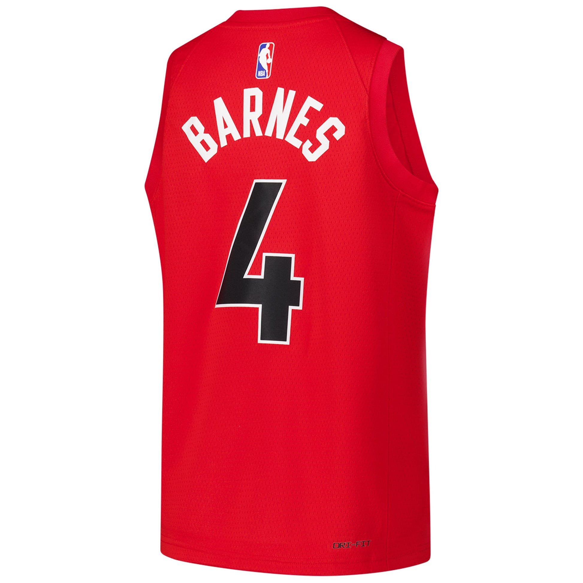 Youth Toronto Raptors Scottie Barnes Nike Red Swingman Jersey - Icon Edition