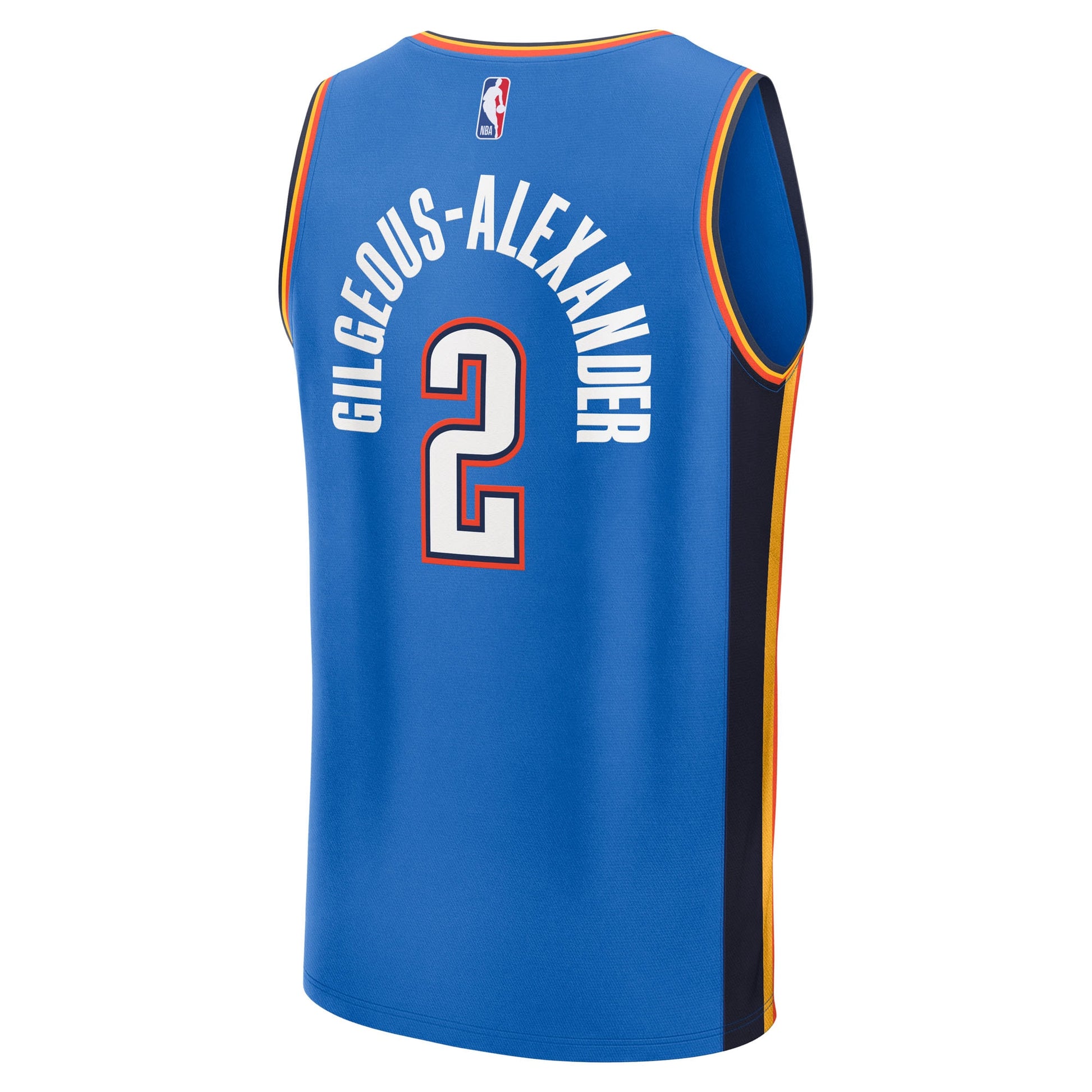 Youth Oklahoma City Thunder Shai Gilgeous-Alexander Fanatics Blue 2025 NBA Finals Champions Fast Break Replica Player Jersey - Icon Edition