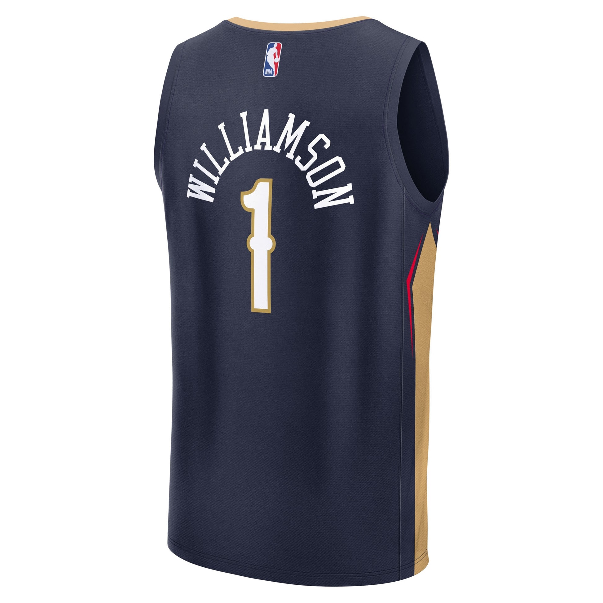 Men's New Orleans Pelicans Zion Williamson Fanatics Navy Fast Break Replica Player Jersey - Icon Edition