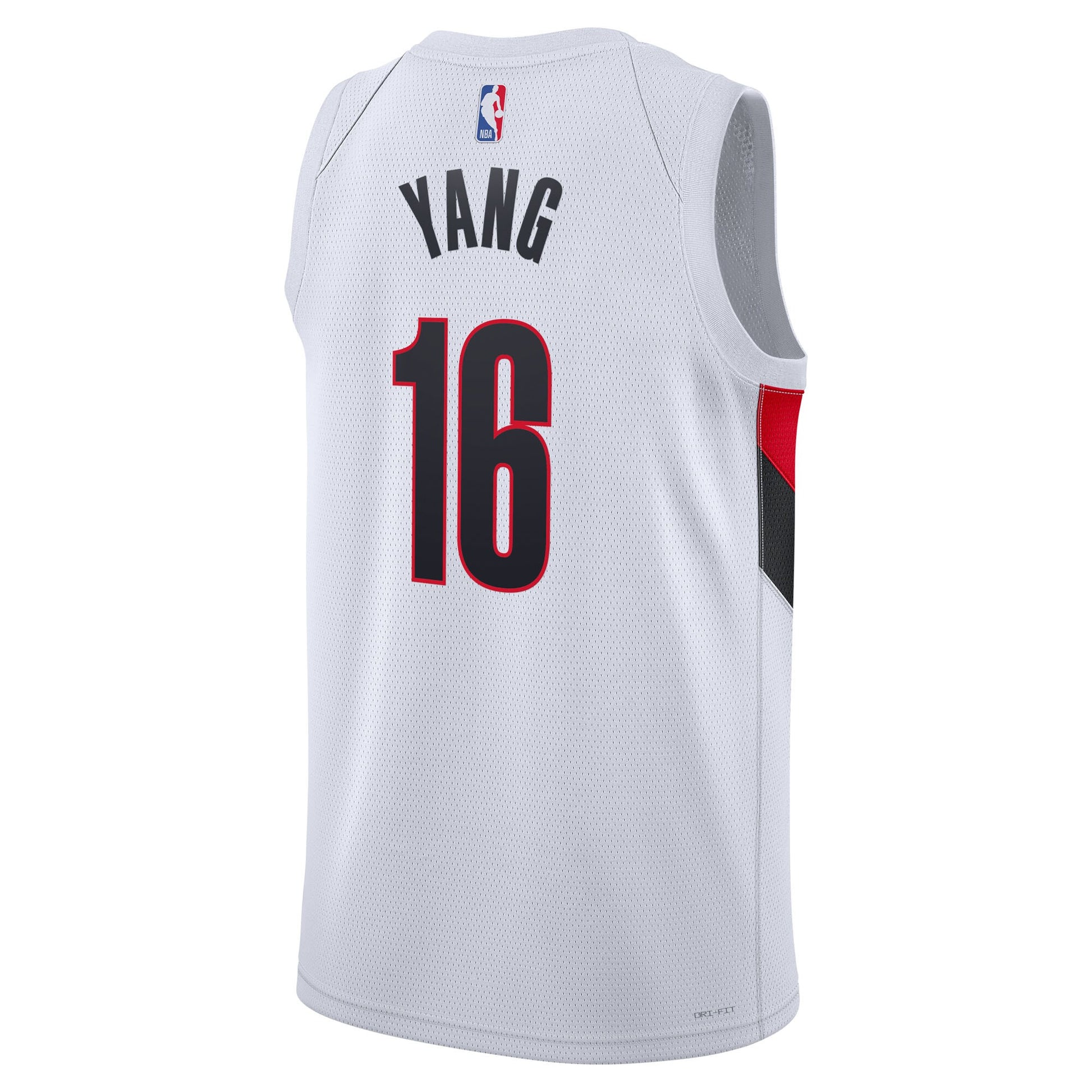 Unisex Portland Trail Blazers Yang Hansen Nike White Swingman Jersey - Association Edition