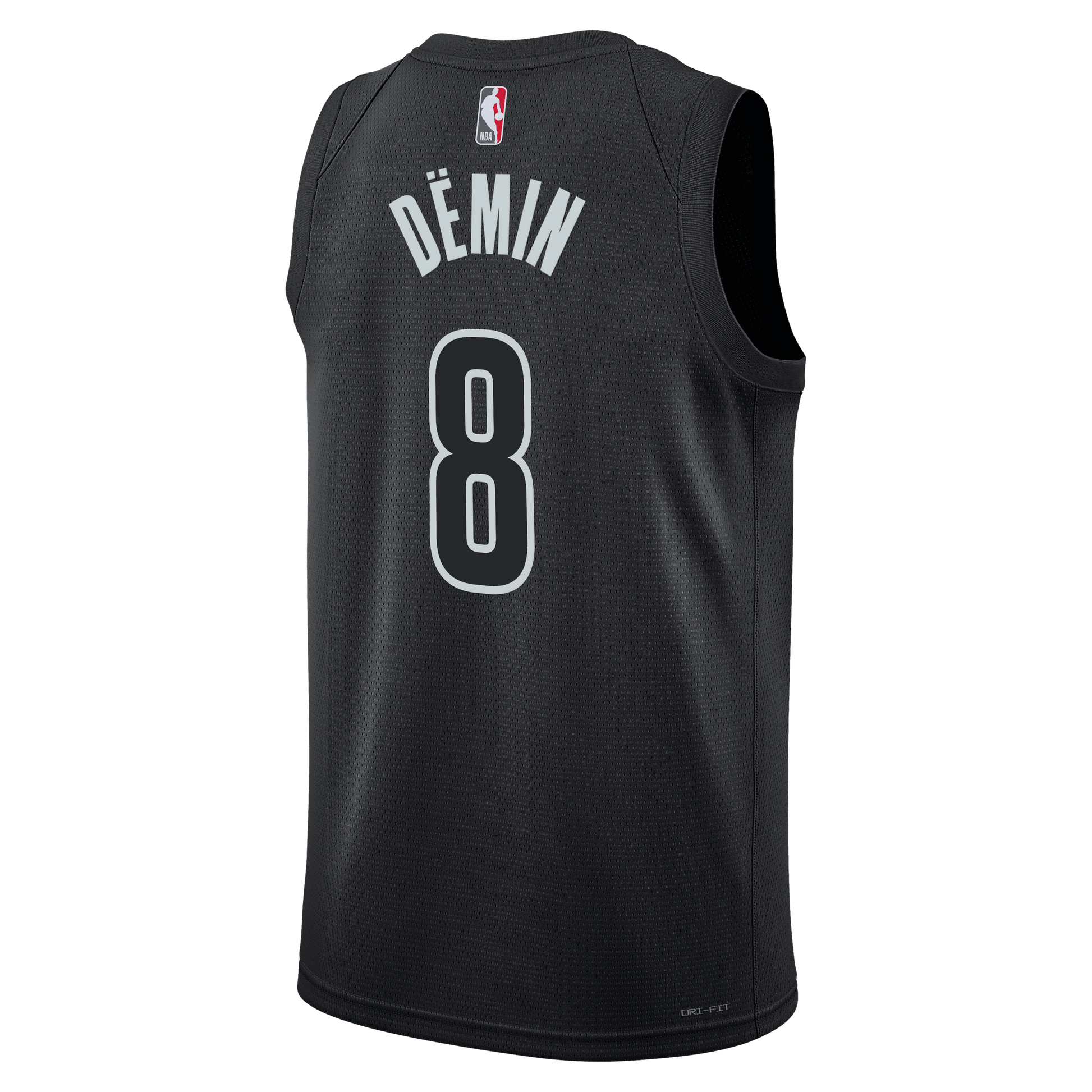 Unisex Brooklyn Nets Egor Dëmin Jordan Brand Black  Swingman Jersey - Statement Edition