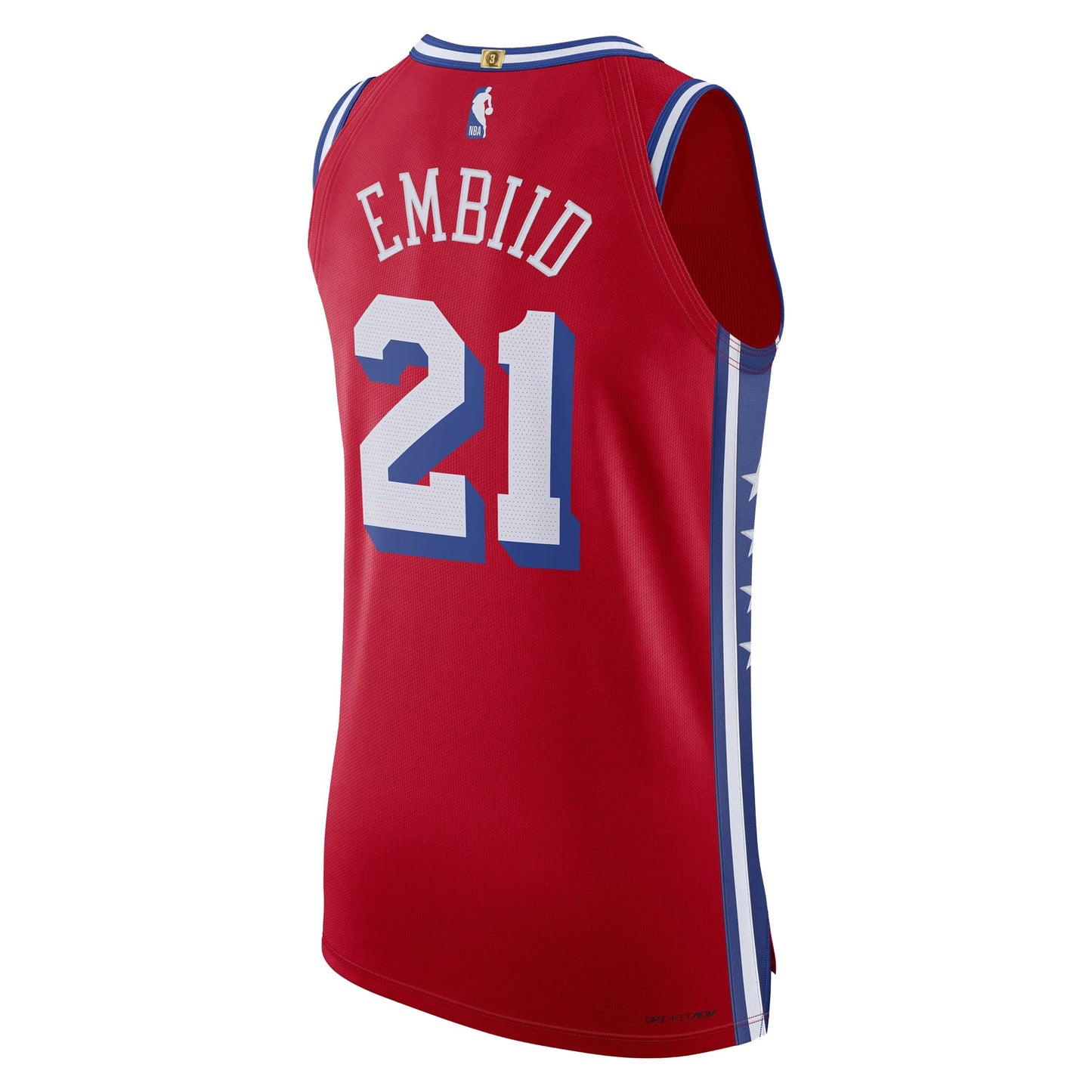 Men's Philadelphia 76ers Joel Embiid Jordan Brand Red Authentic Player Jersey - Statement Edition