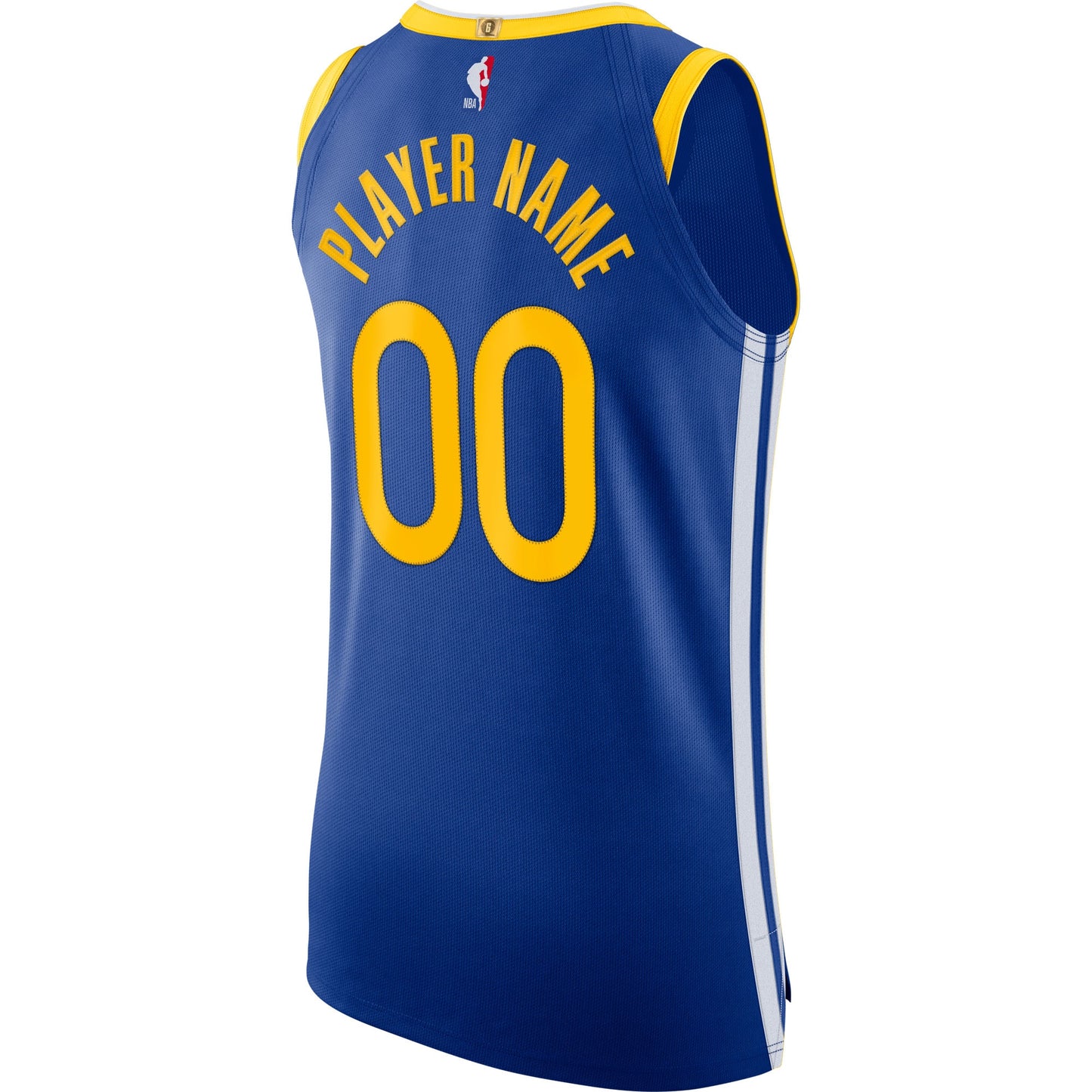 Men's Golden State Warriors Nike Blue 2020/21 Authentic Custom Jersey - Icon Edition
