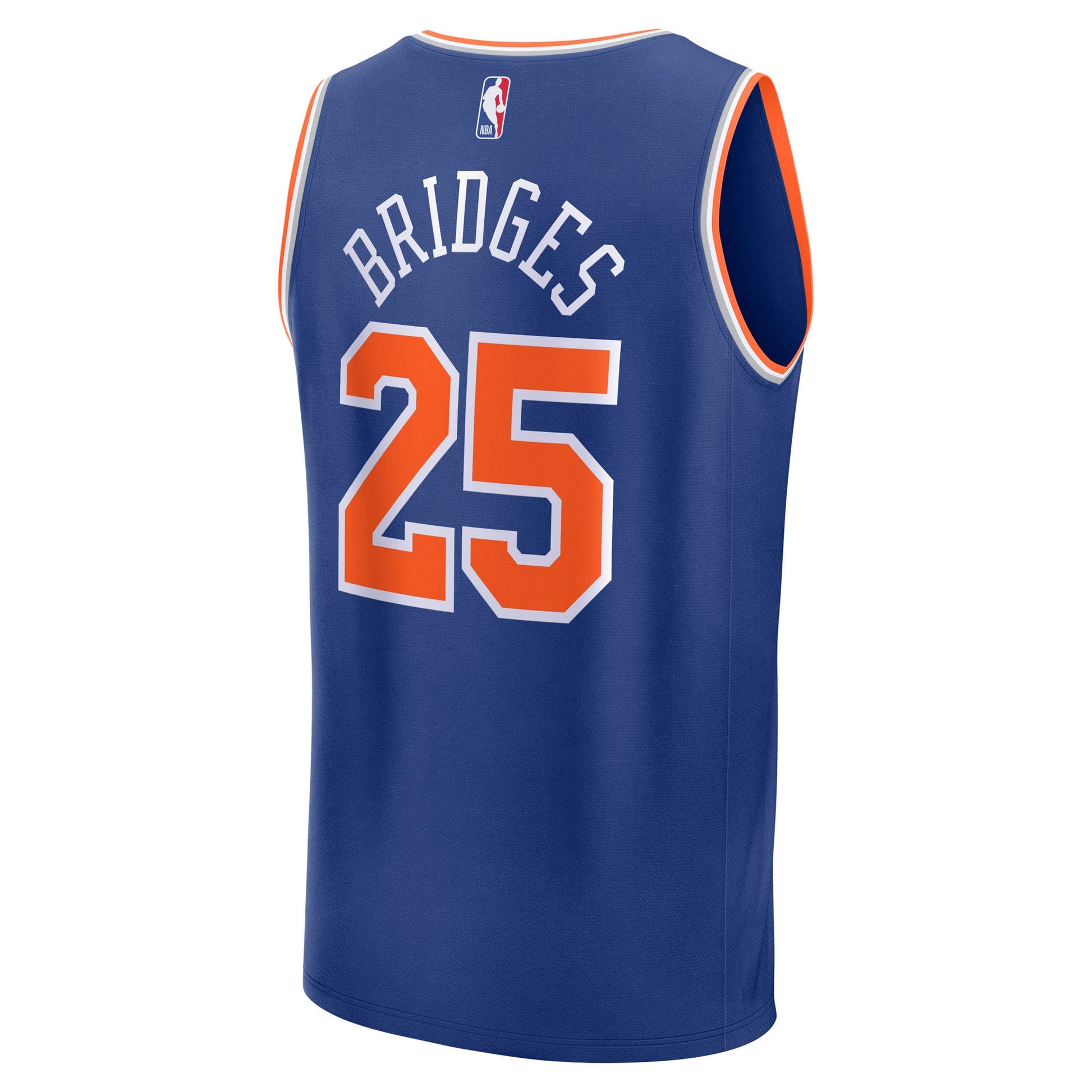 Men's New York Knicks Mikal Bridges Fanatics Blue Fast Break Replica Player Jersey - Icon Edition