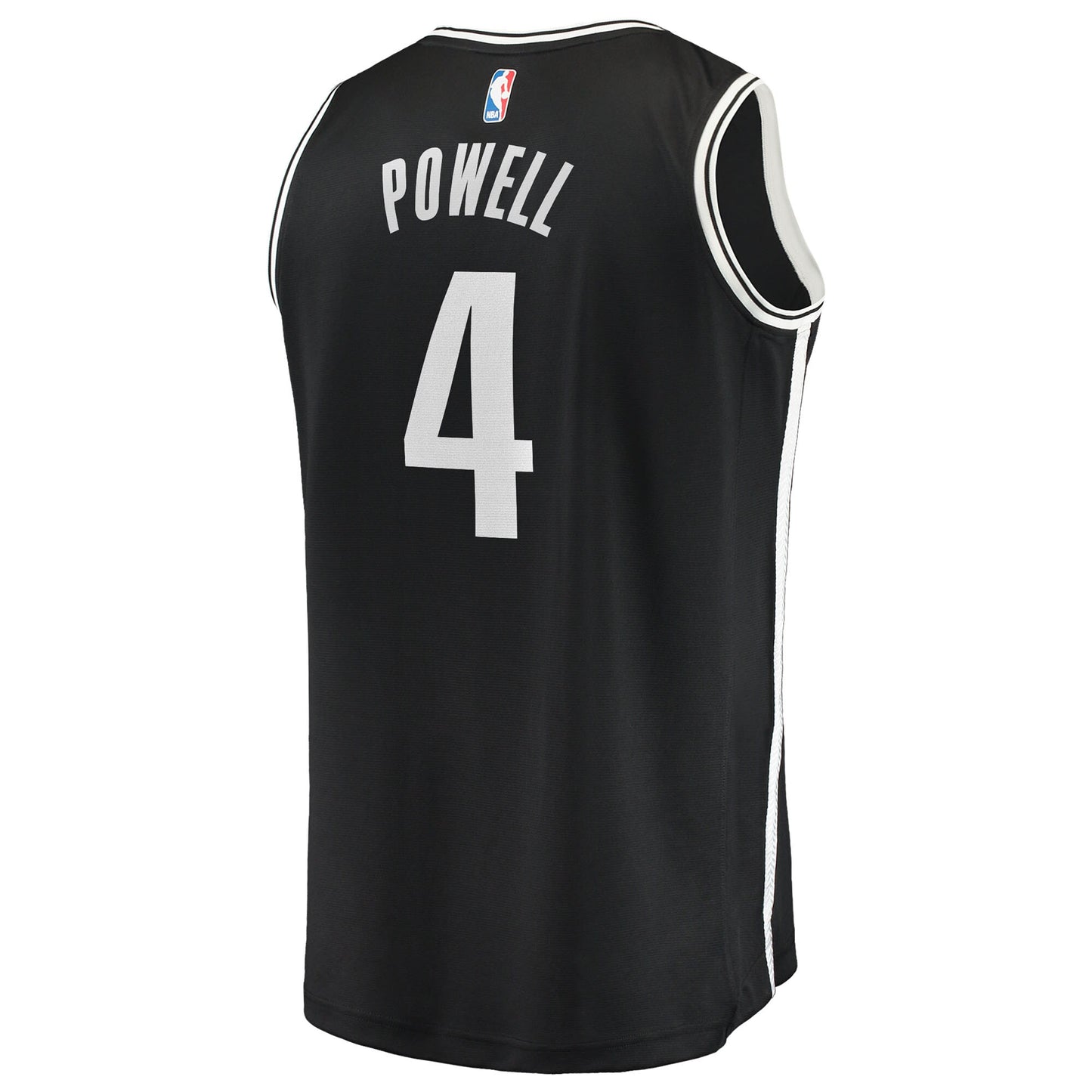 Youth Brooklyn Nets Drake Powell Fanatics Black Fast Break Replica Jersey - Icon Edition