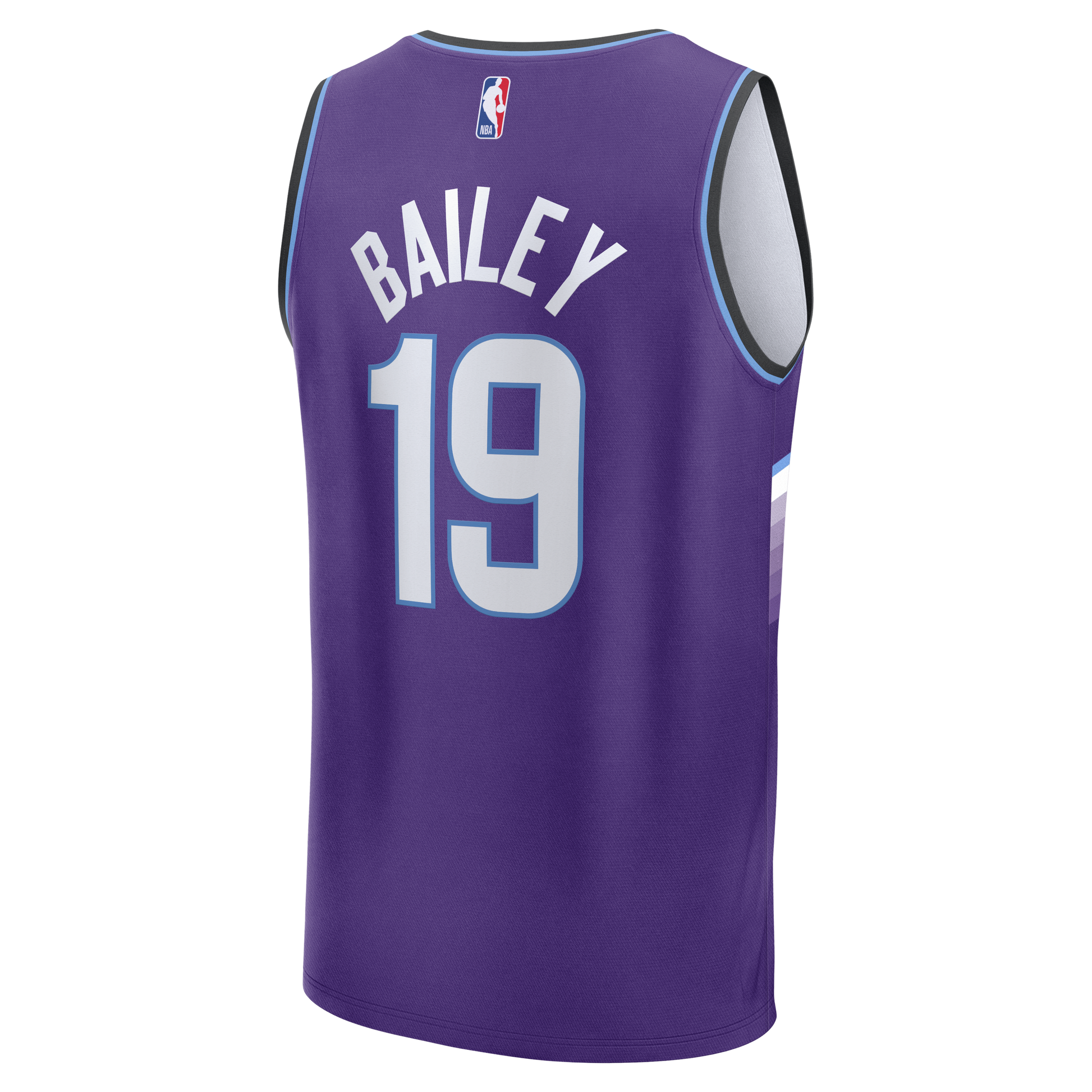 Men's Utah Jazz Ace Bailey Fanatics Purple Fast Break Replica Jersey - Icon Edition