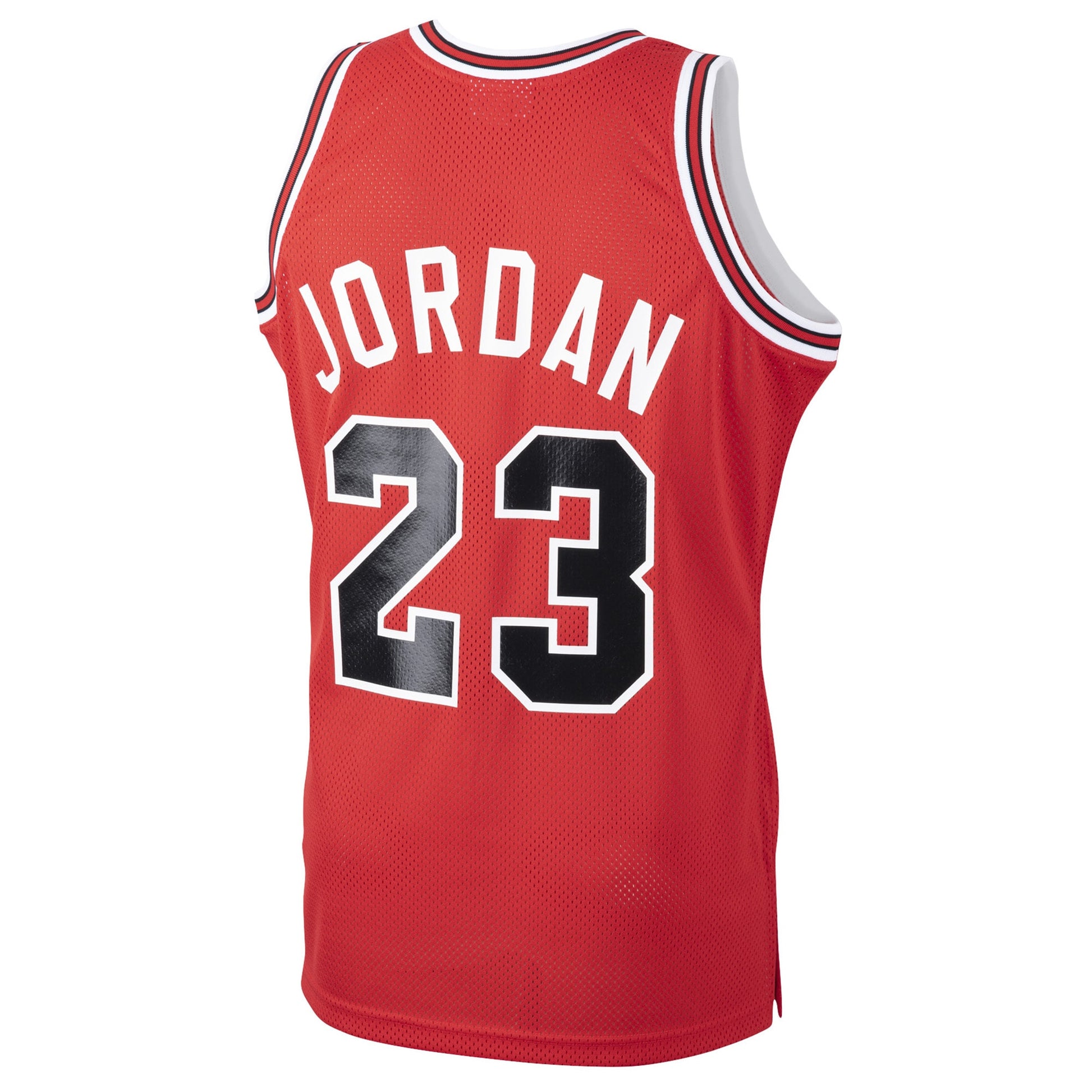 Men's Chicago Bulls Michael Jordan Mitchell & Ness Red 1984/85 Hardwood Classics Rookie Authentic Jersey