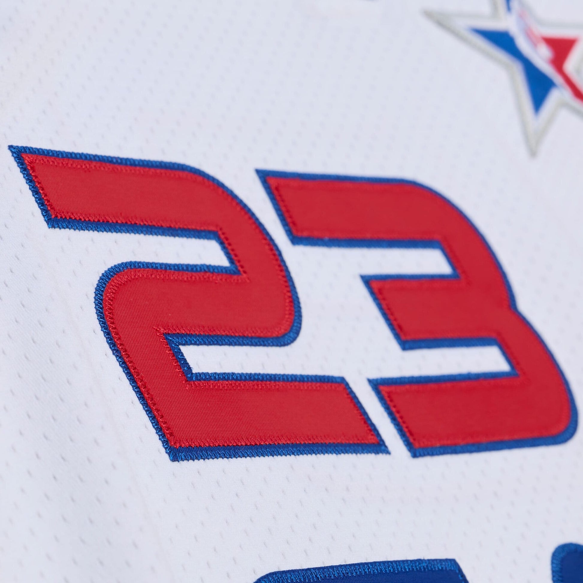 Men's 2006 NBA All-Star Game LeBron James Mitchell & Ness White/Blue Authentic Jersey