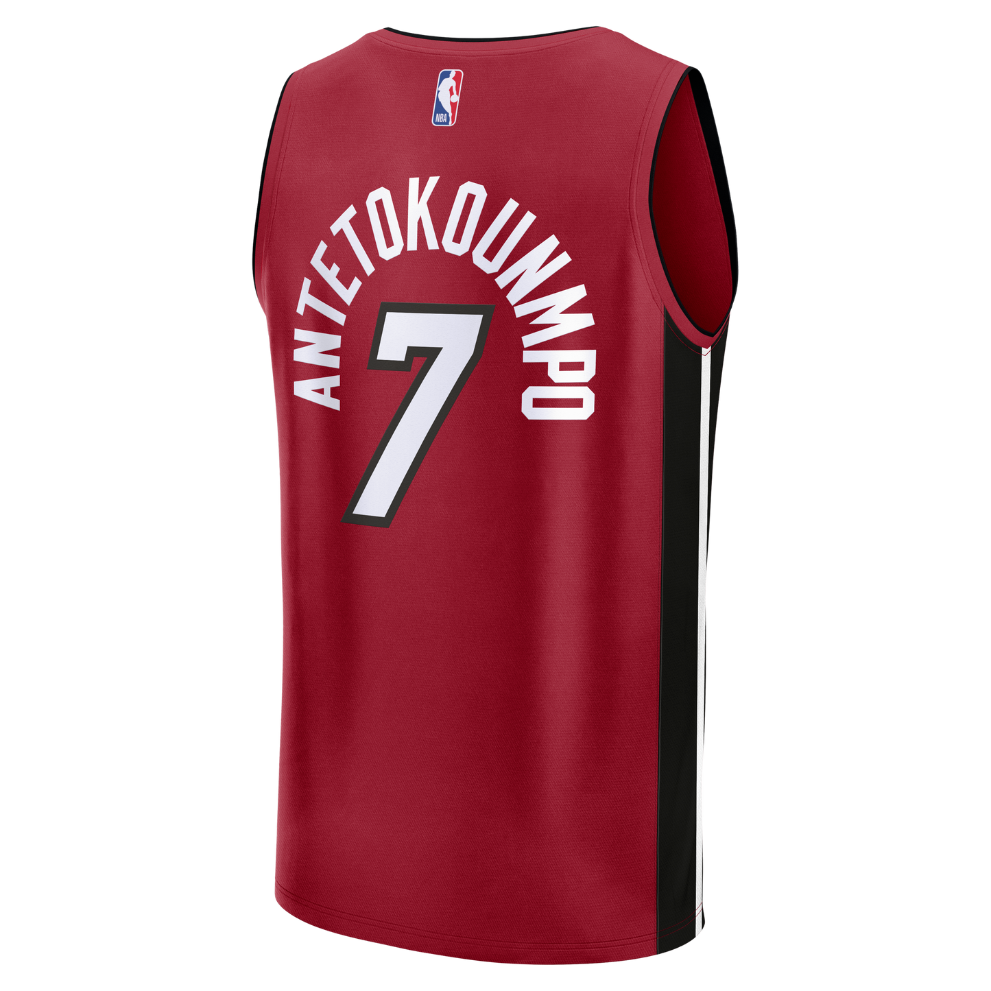 Youth Miami Heat Giannis Antetokounmpo Fanatics Red Fast Break Replica Jersey - Statement Edition