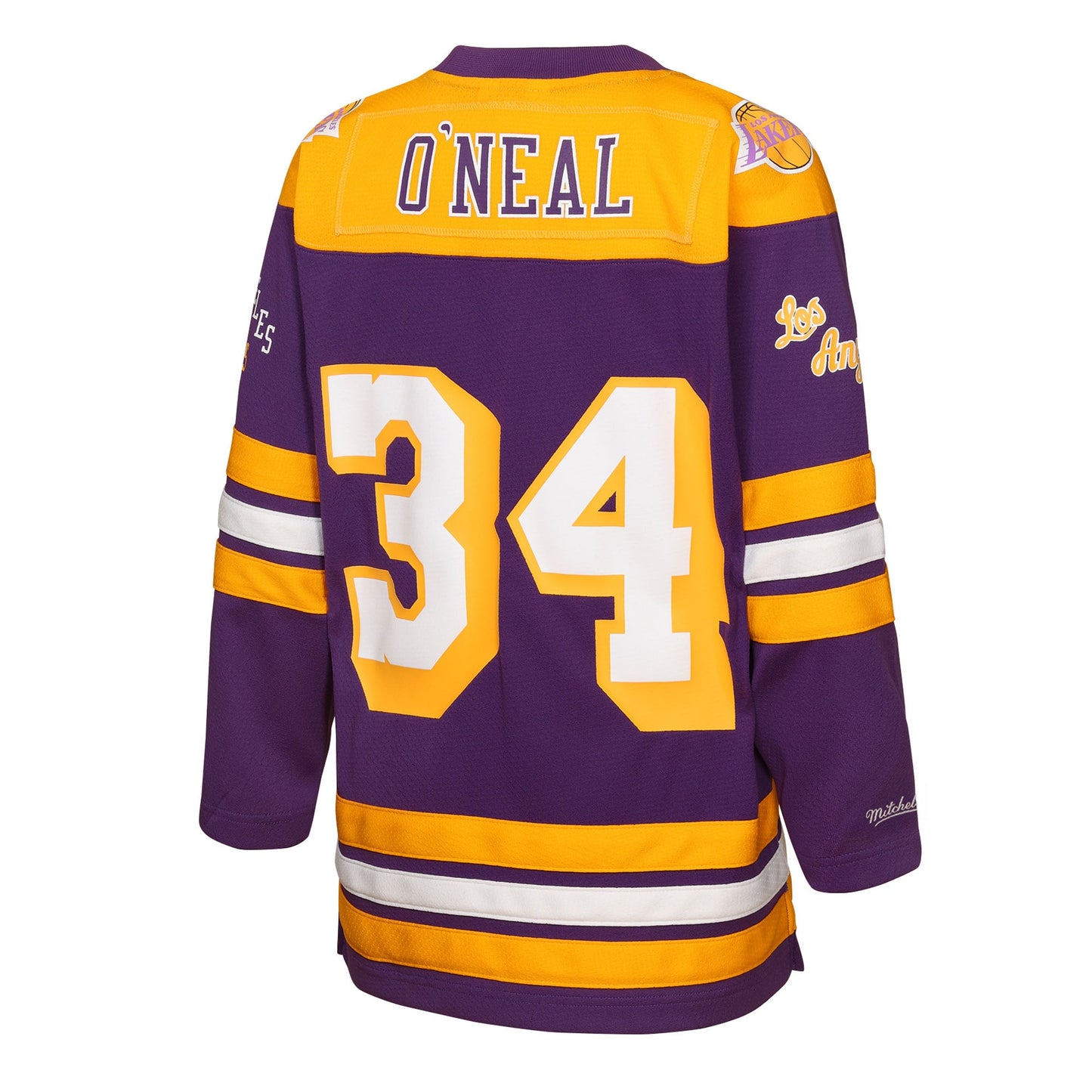 Youth Los Angeles Lakers Shaquille O'Neal Mitchell & Ness Purple Maxxed Out 2.0 Fashion Hockey Jersey