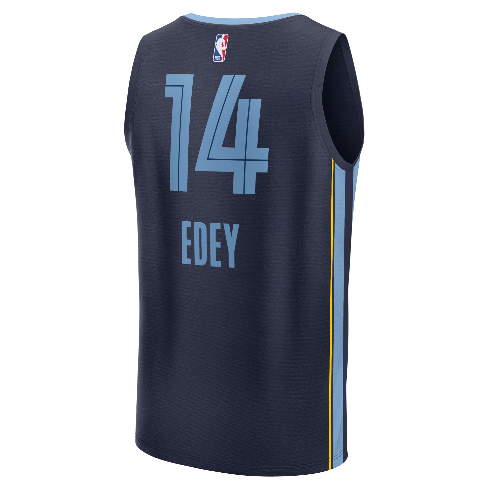 Men's Memphis Grizzlies Zach Edey Fanatics Navy Fast Break Replica Jersey - Icon Edition
