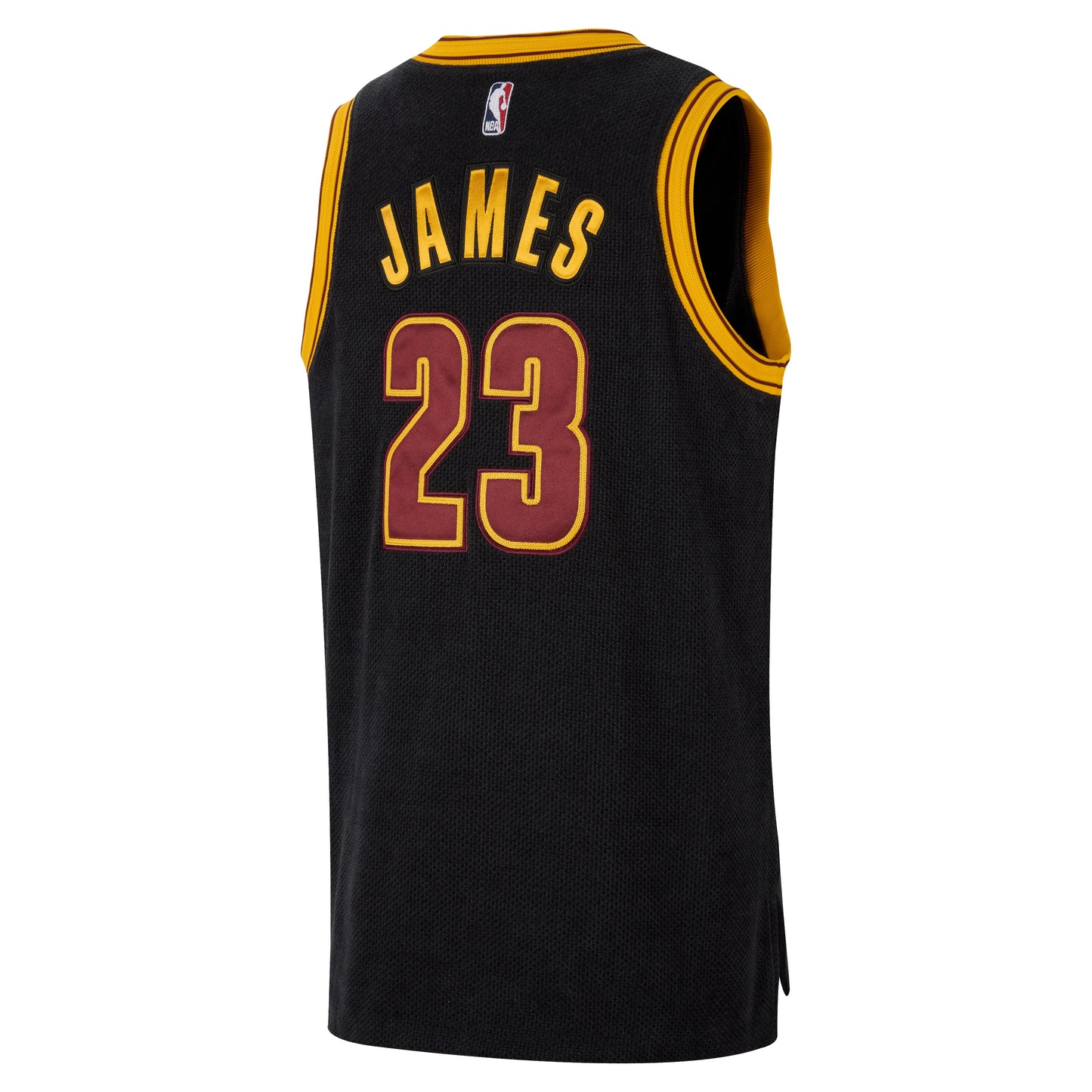 Men's Cleveland Cavaliers LeBron James Nike Black Forever King Authentic Jersey