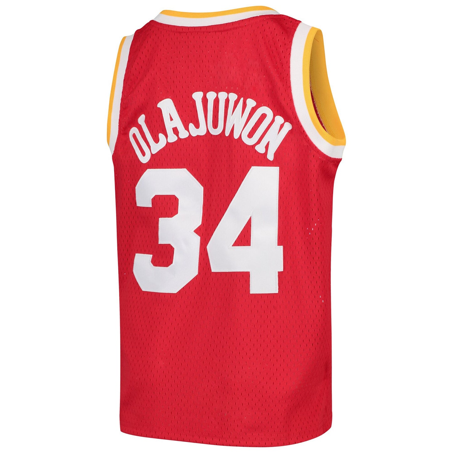 Youth Houston Rockets Hakeem Olajuwon Mitchell & Ness Red 1996/97 Hardwood Classics Swingman Jersey