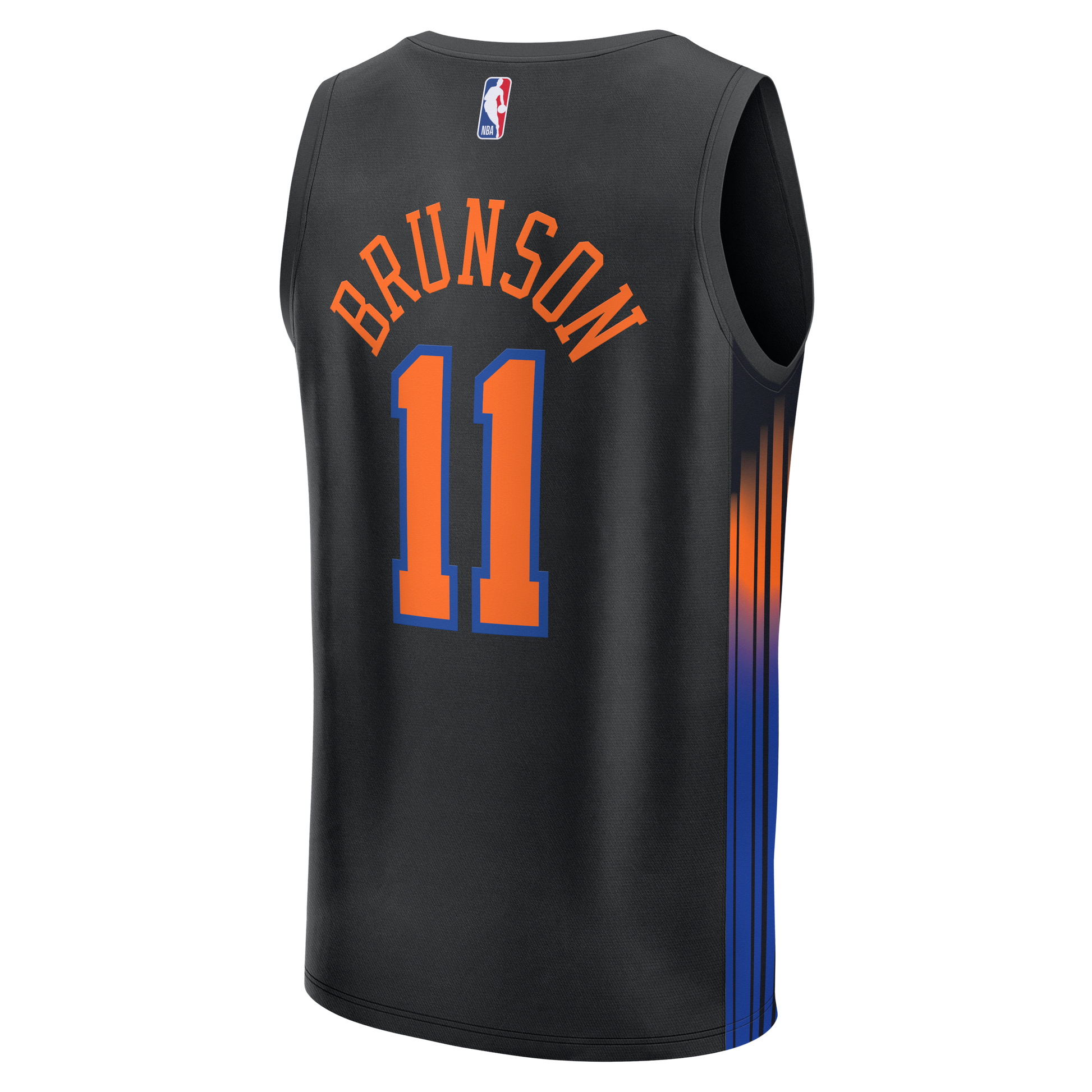 Men's New York Knicks Jalen Brunson Fanatics Black Fast Break Jersey - Statement Edition
