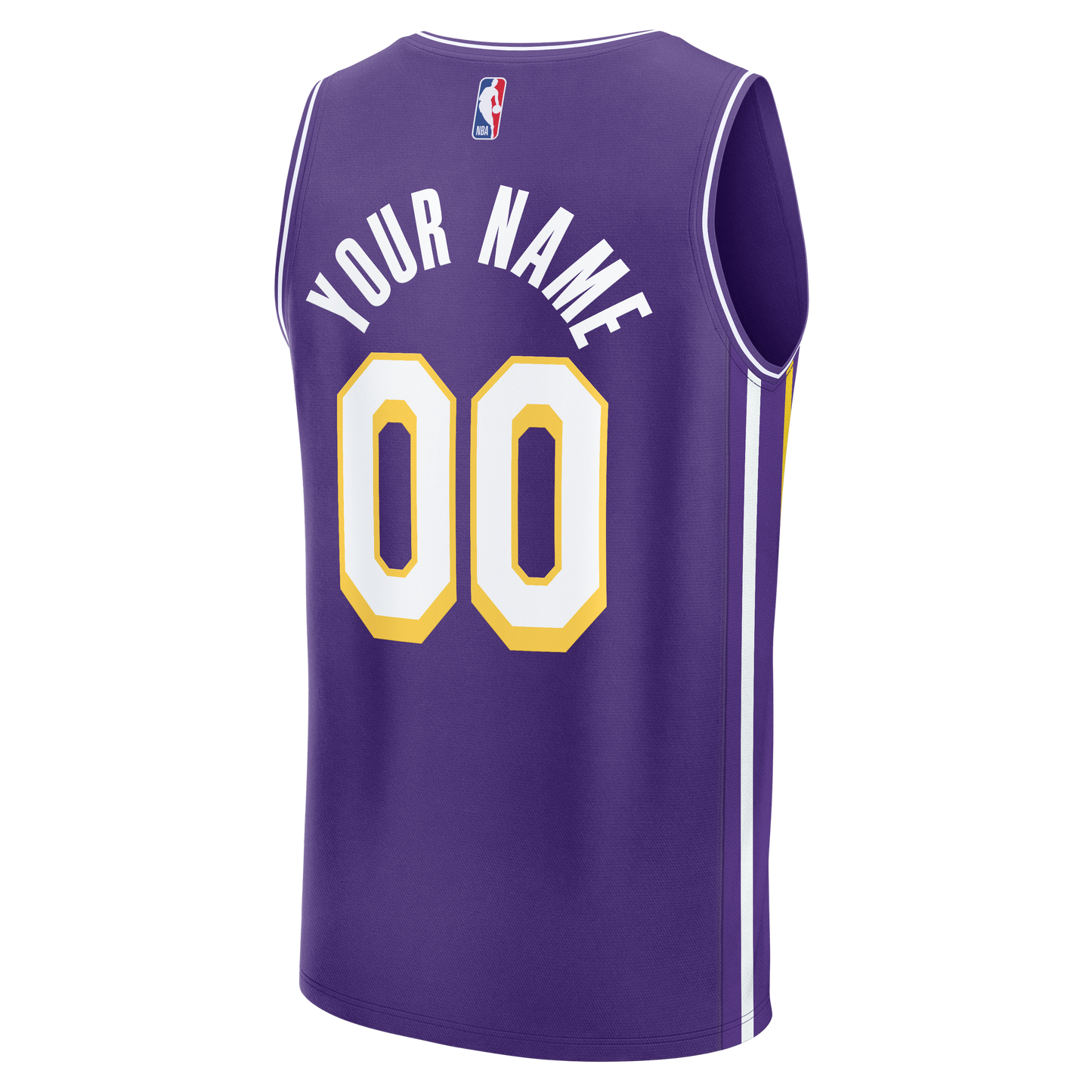 Men's Los Angeles Lakers  Fanatics Purple Fast Break Custom Jersey - Icon Edition