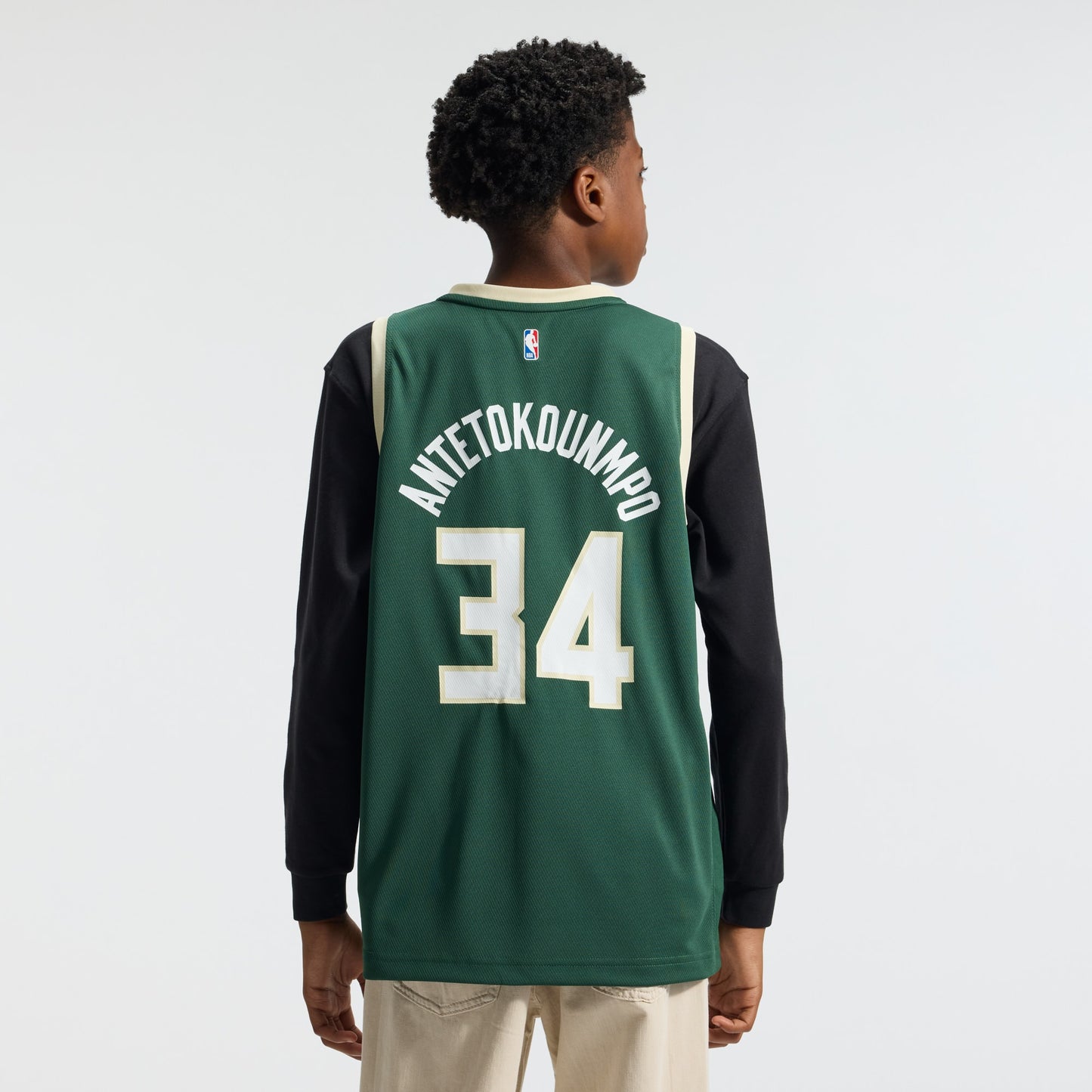 Youth Milwaukee Bucks Giannis Antetokounmpo Fanatics Hunter Green Fast Break Replica Player Jersey - Icon Edition