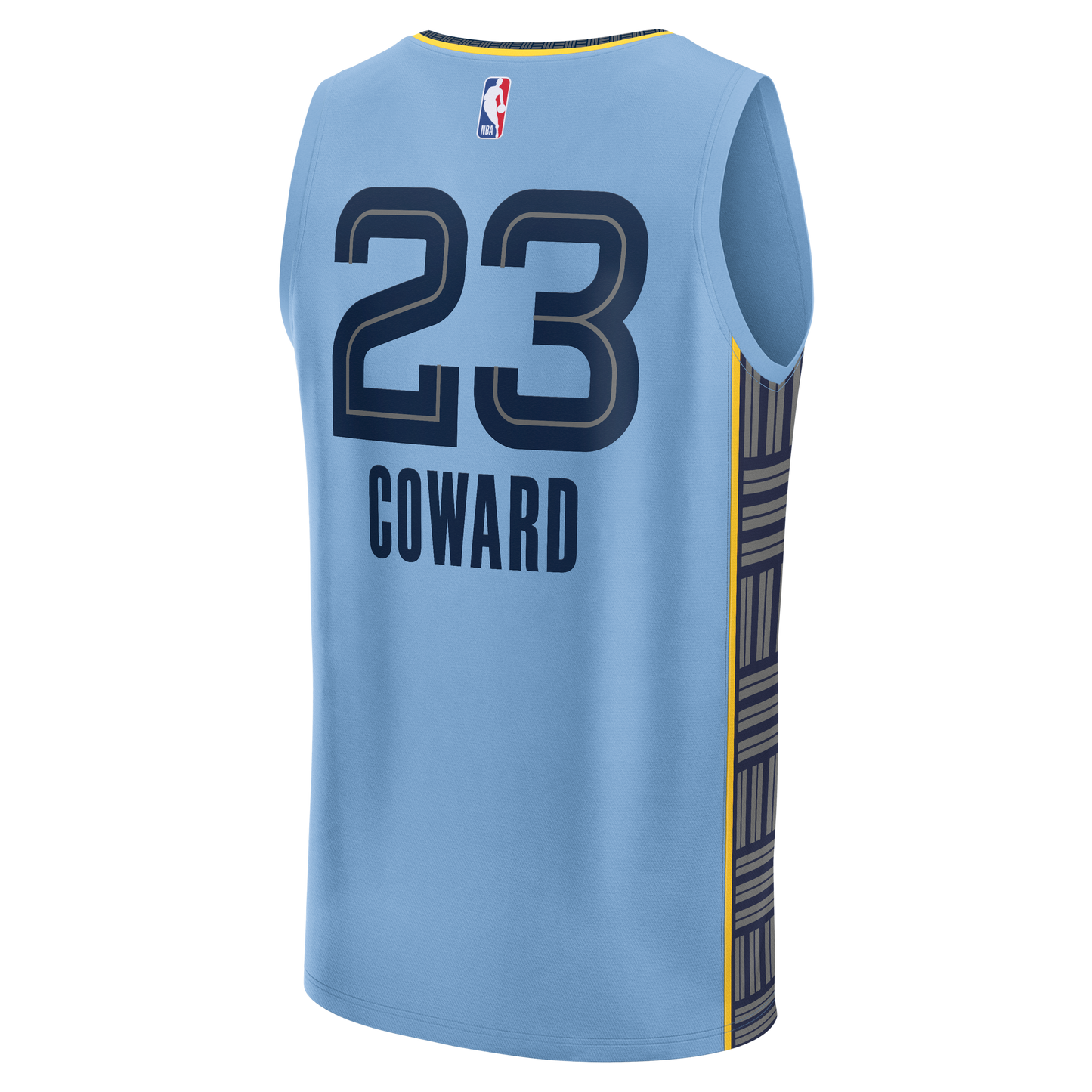 Men's Memphis Grizzlies Cedric Coward Fanatics Light Blue Fast Break Replica Player Jersey - Statement Edition